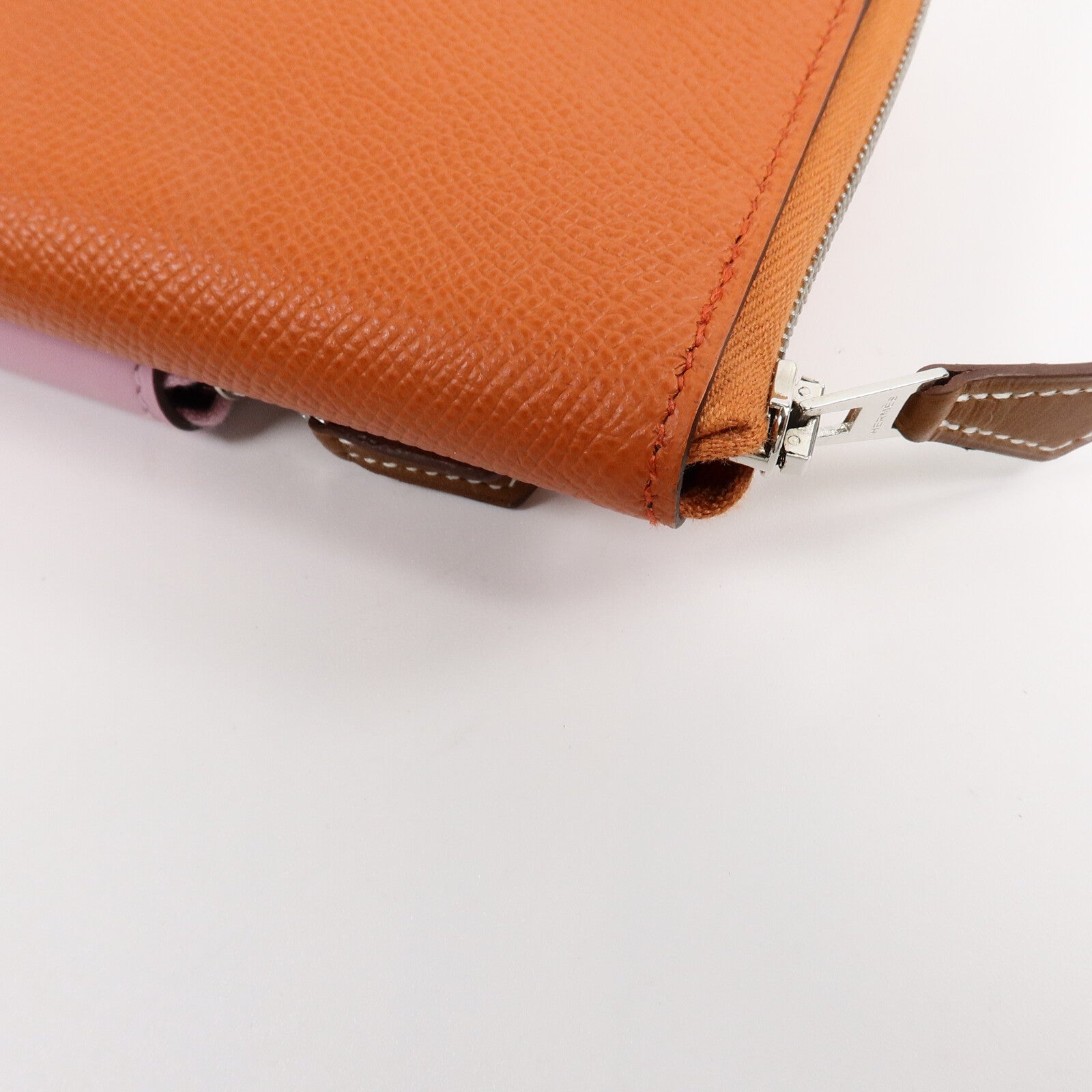 HERMES Epsom/Swift皮革Nouveau To Go肩背袋TerreBattue/MauveSy