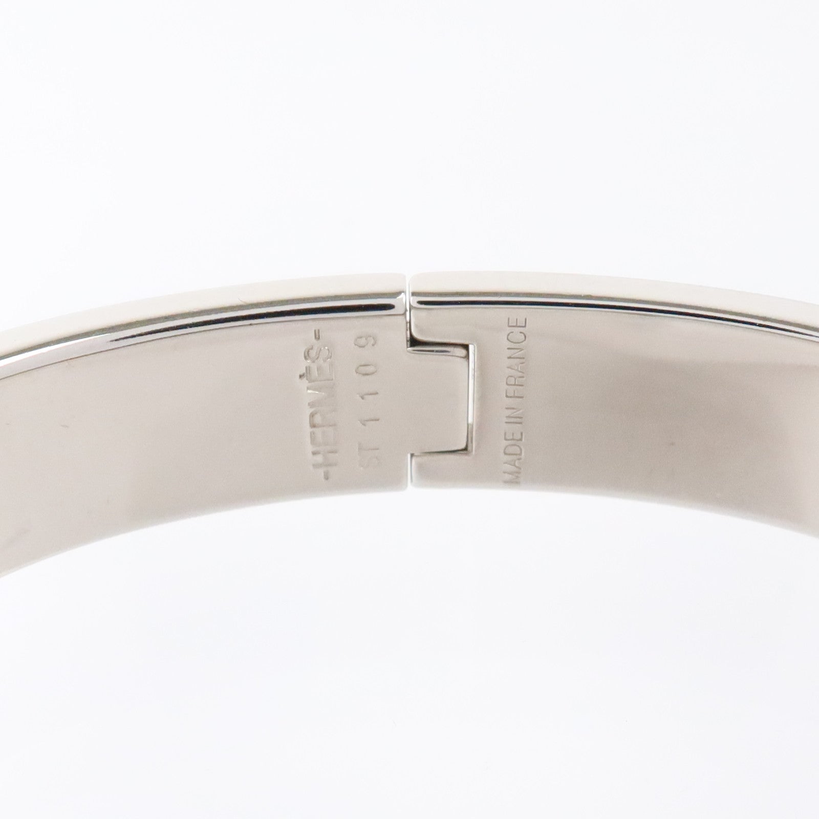 HERMES 金屬/琺瑯Clic Cadenas Bracelet銀扣手鏈