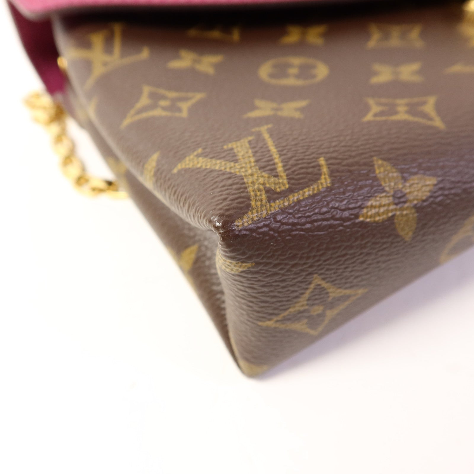 LOUIS VUITTON Monogram Pallas Chain金扣鏈帶肩背袋