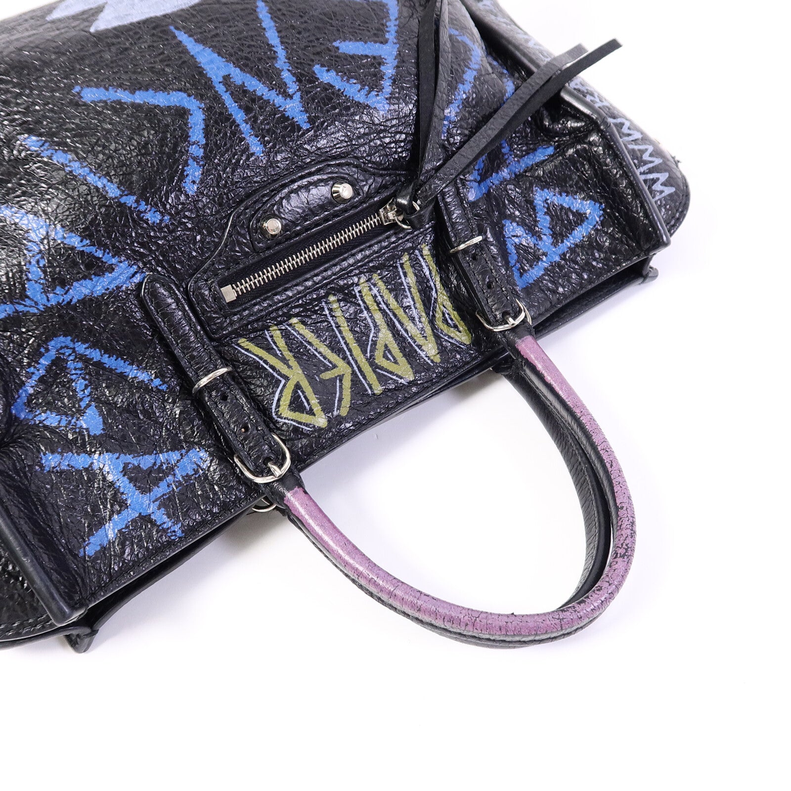 BALENCIAGA 牛皮皮革Papier A6 Graffiti Tote手挽袋