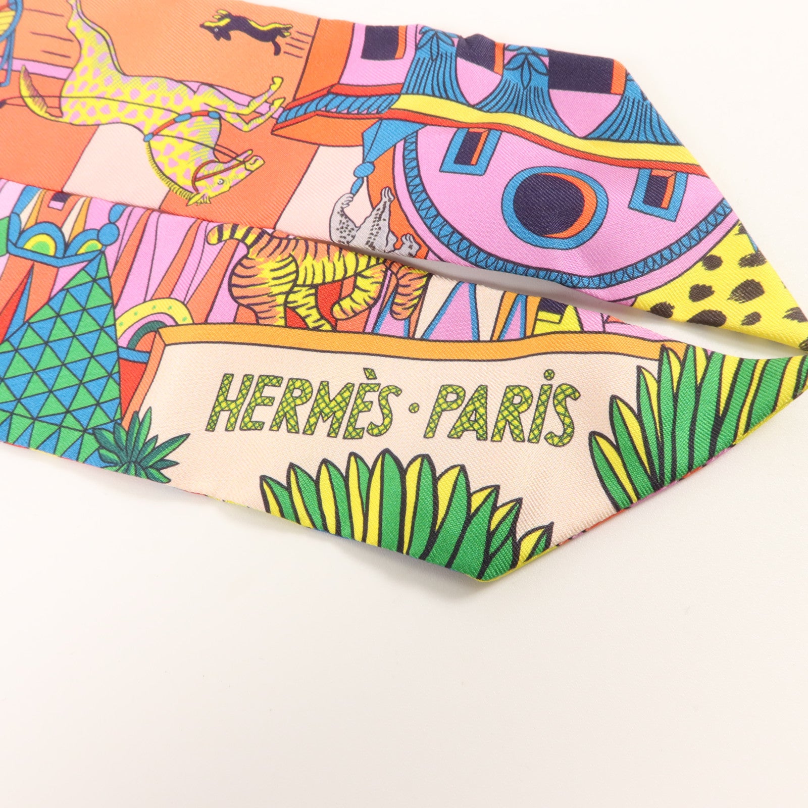 HERMES 絲質Twilly絲巾