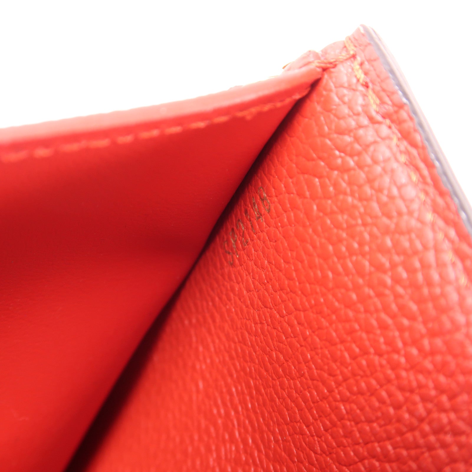 LOUIS VUITTON LV GHW Victorine Tri-fold Wallet Monogram Empreinte Red