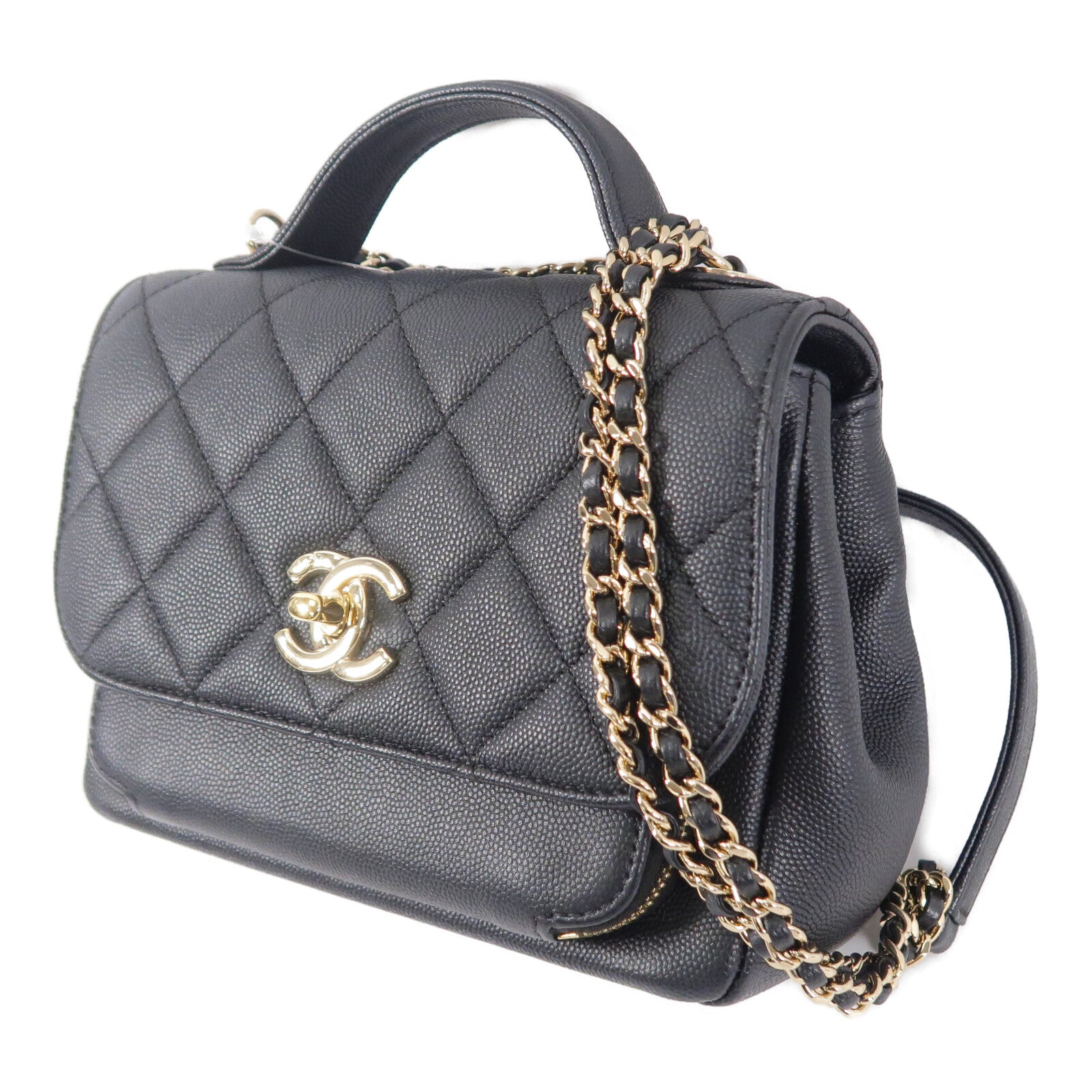 CHANEL 牛皮皮革Business Affinity鏈帶肩背袋