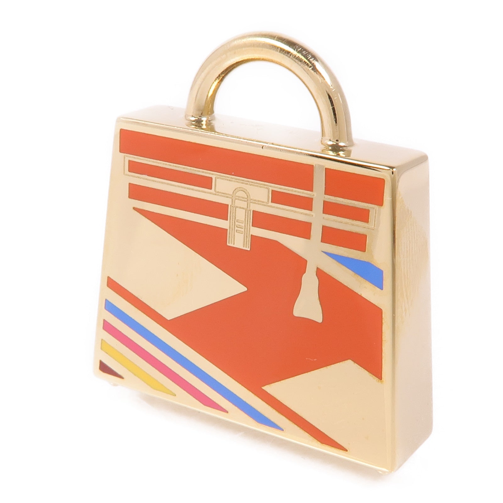 HERMES 金屬Curiosite Kelly Laque掛飾