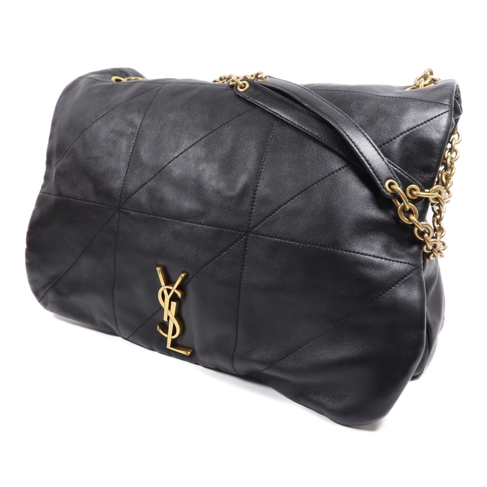 YVES SAINT LAURENT 【激減優惠】羊皮皮革LARGE Jamie 4.3金扣鏈帶肩背袋