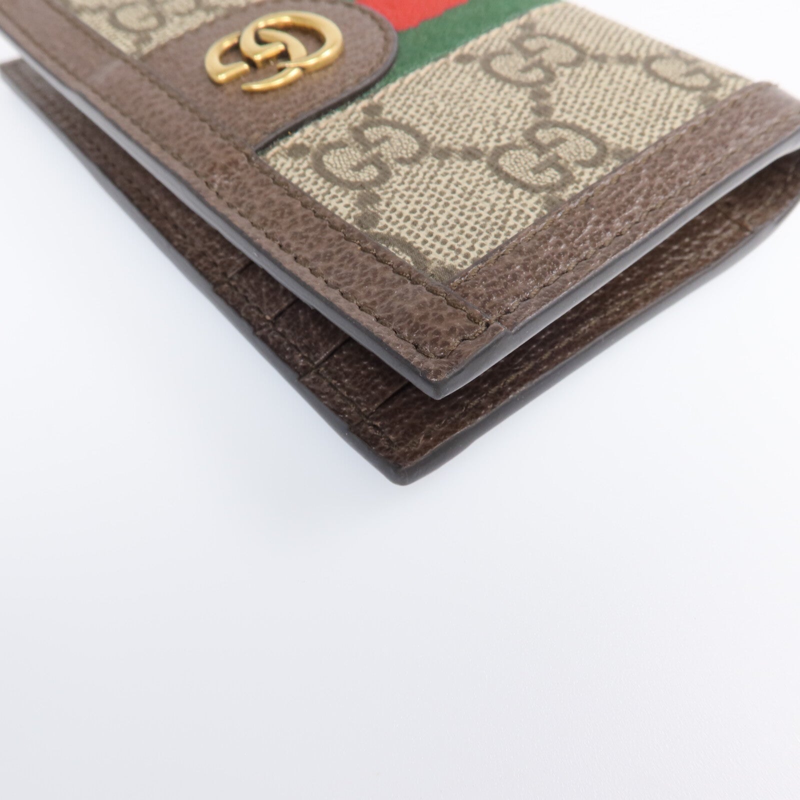 GUCCI 【激減優惠】塗層帆布Card Case金扣卡片套
