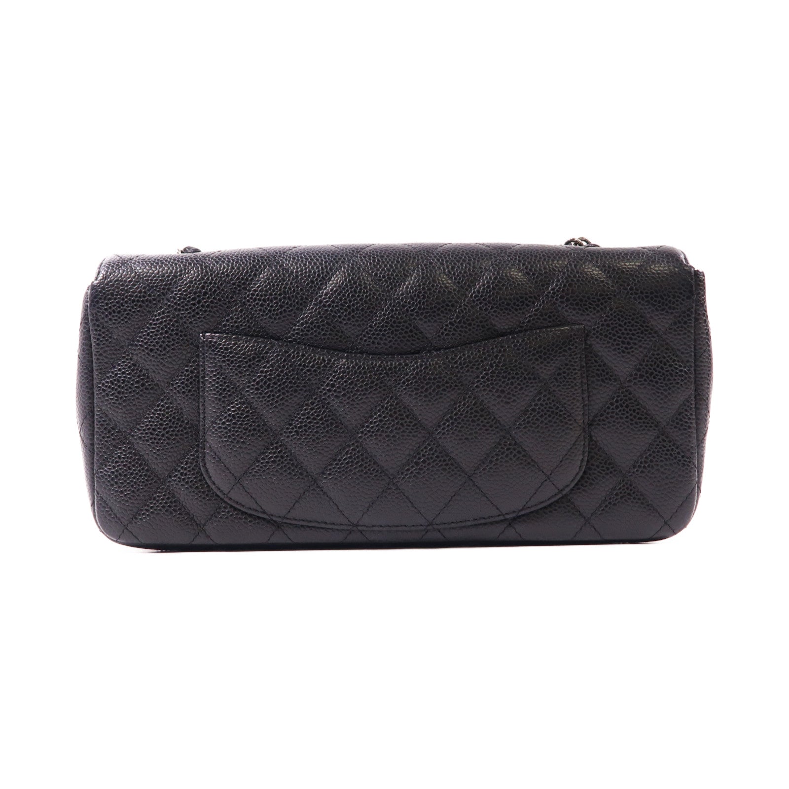 CHANEL 牛皮皮革Chain Shoulder銀扣鏈帶肩背袋