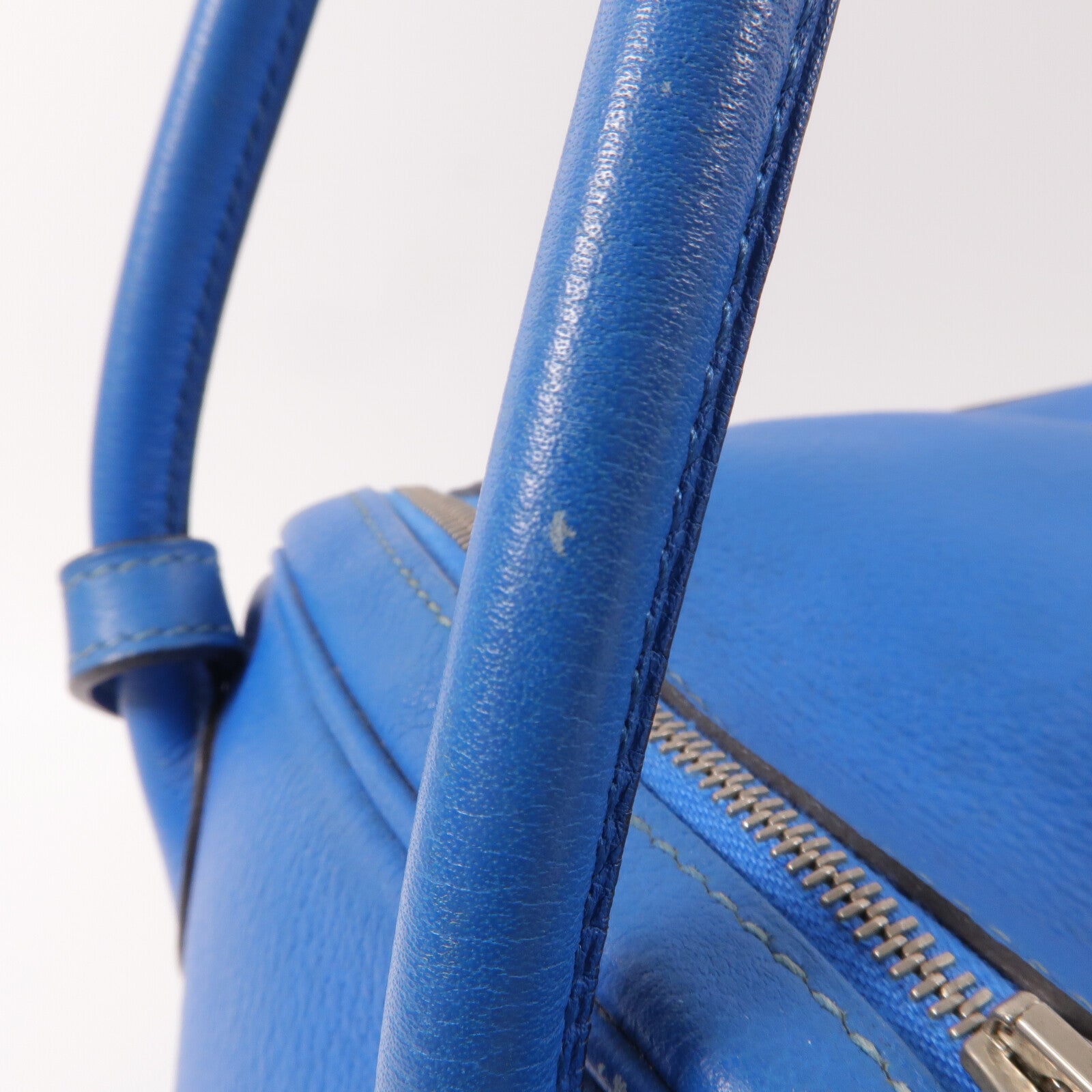 HERMES Evercolor皮革Lindy 26手挽肩背兩用袋Blue Hydra