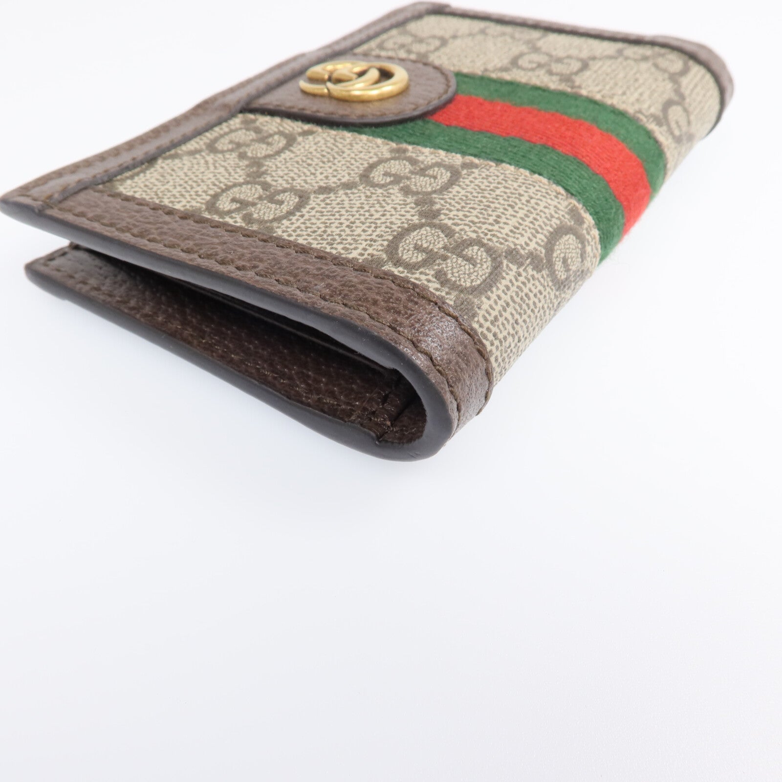 GUCCI 【激減優惠】塗層帆布Card Case金扣卡片套