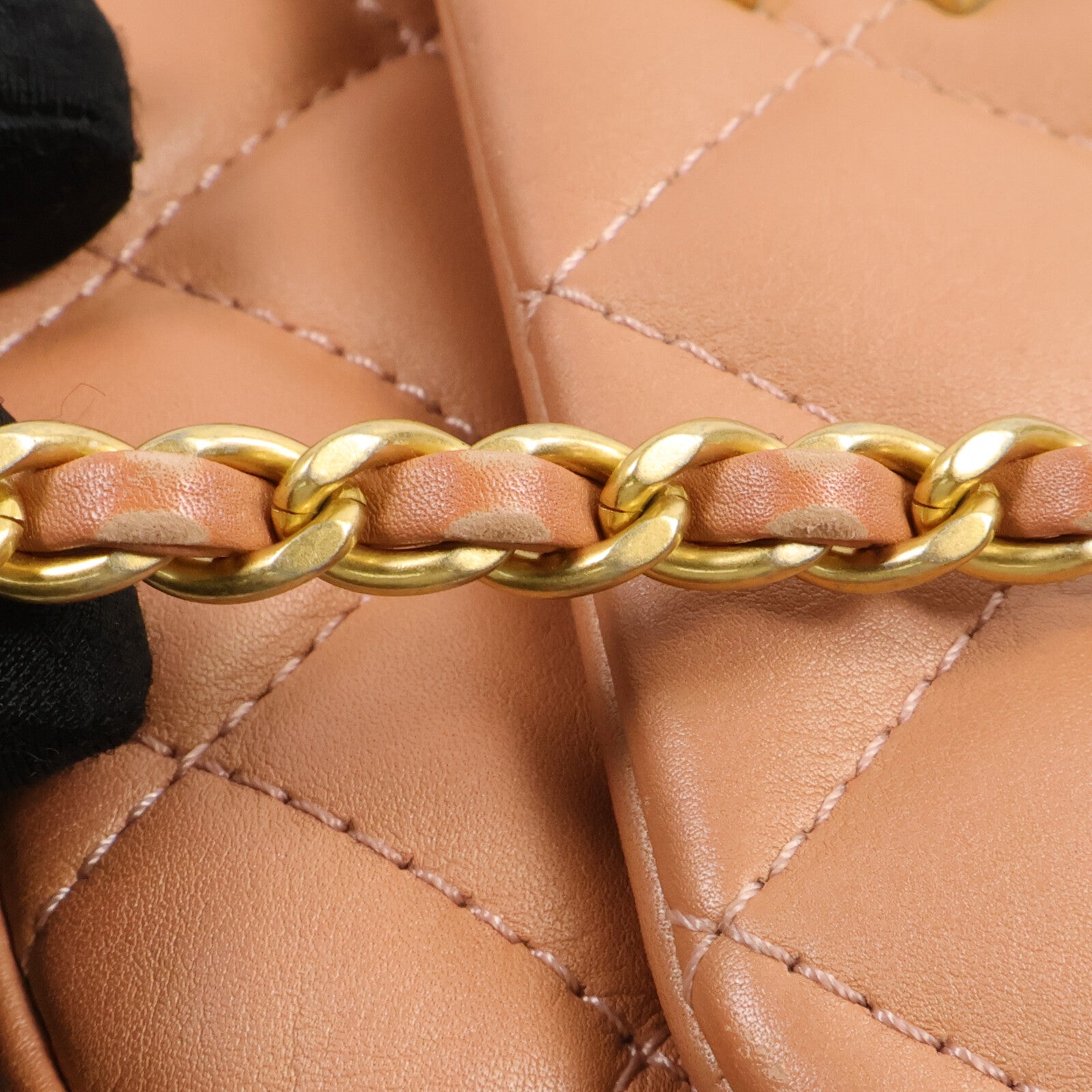 CHANEL 牛皮皮革Chain Shoulder Bag鏈帶手挽肩背兩用袋