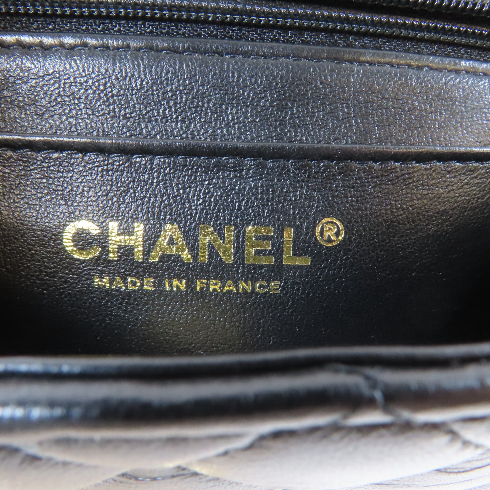 CHANEL 菱格羊皮皮革2way Chain Shoulder Bag金扣鏈帶手挽肩背兩用袋黑色
