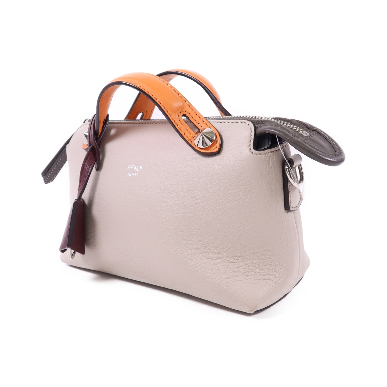 FENDI 牛皮皮革By The Way Mini銀扣手挽肩背兩用袋