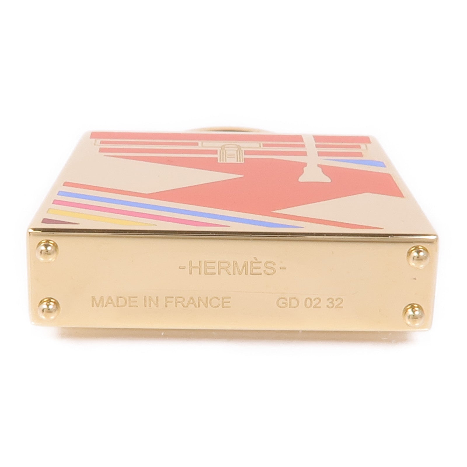 HERMES 金屬Curiosite Kelly Laque掛飾