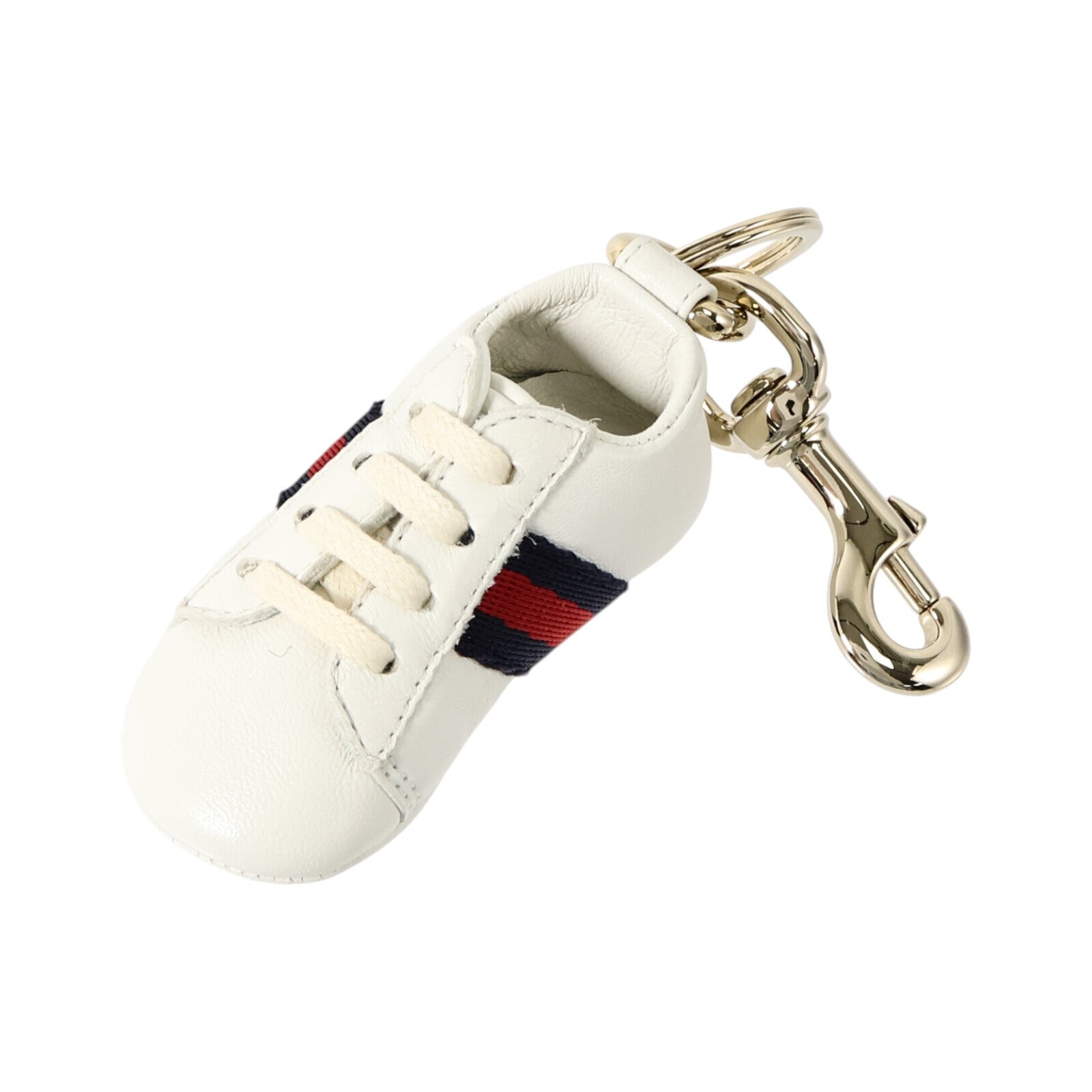 GUCCI 牛皮皮革Ace Sneaker Keyring Charm鎖匙扣