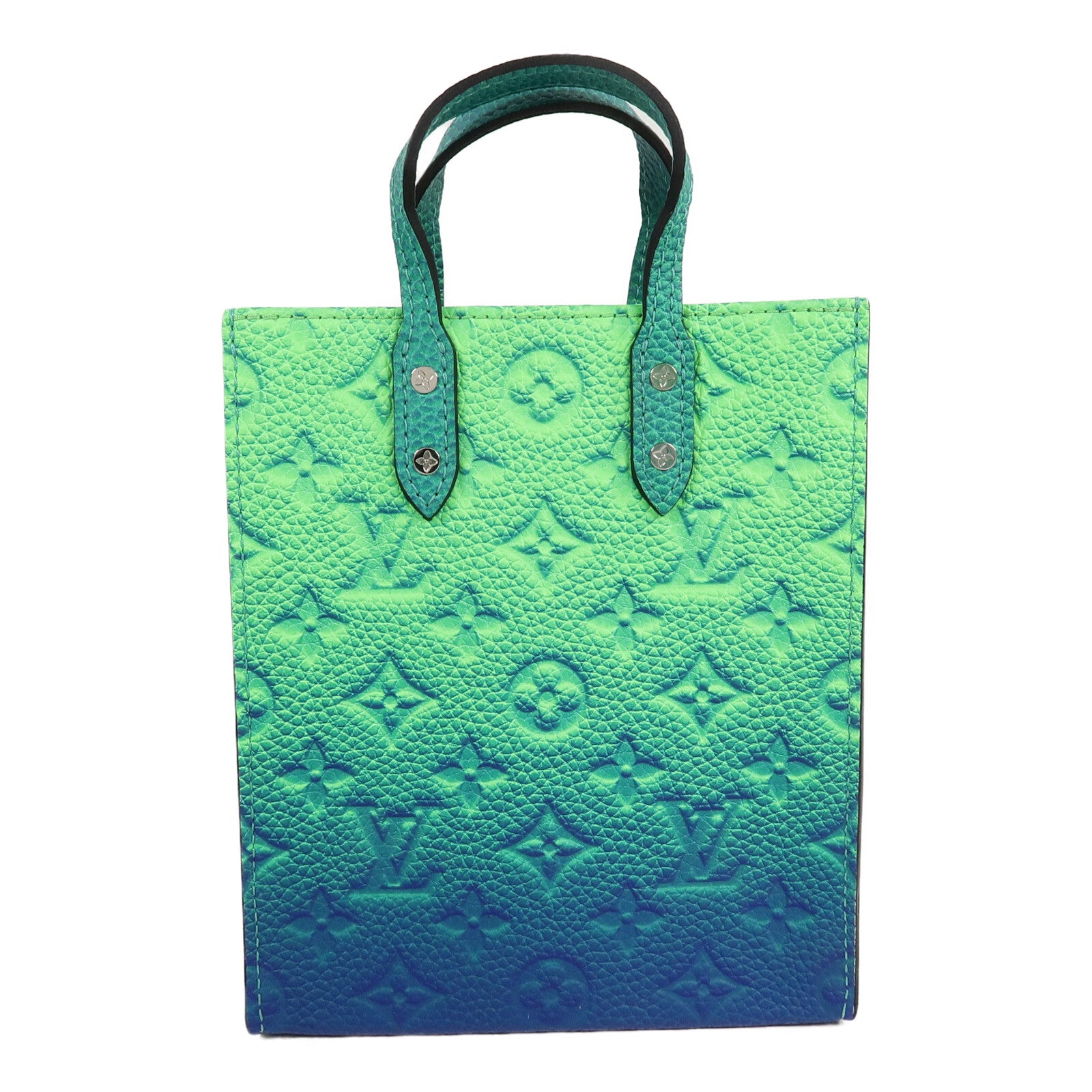LOUIS VUITTON Taurillon Illusion Sac Plat XS手挽肩背兩用袋