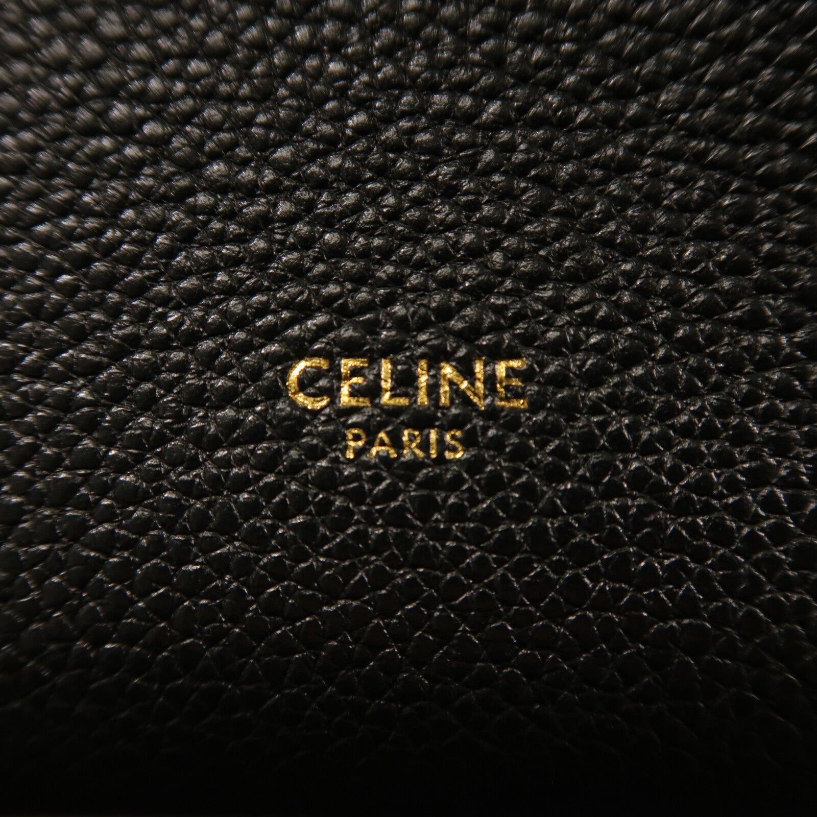 CELINE 牛皮皮革Sangle Bucket金扣肩背袋