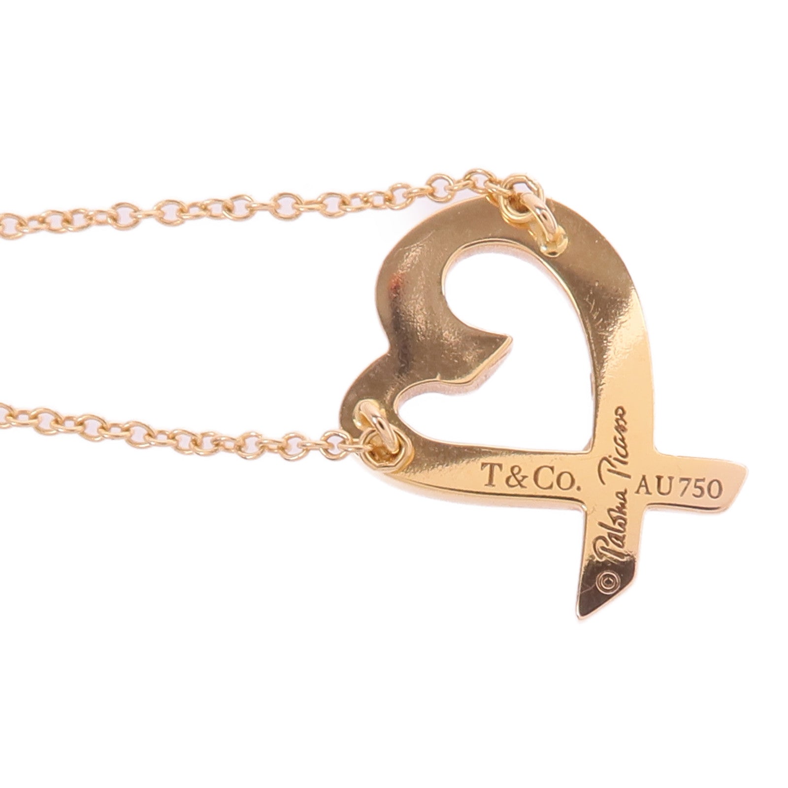 TIFFANY＆CO 18K玫瑰金Loving Heart Necklace項鍊
