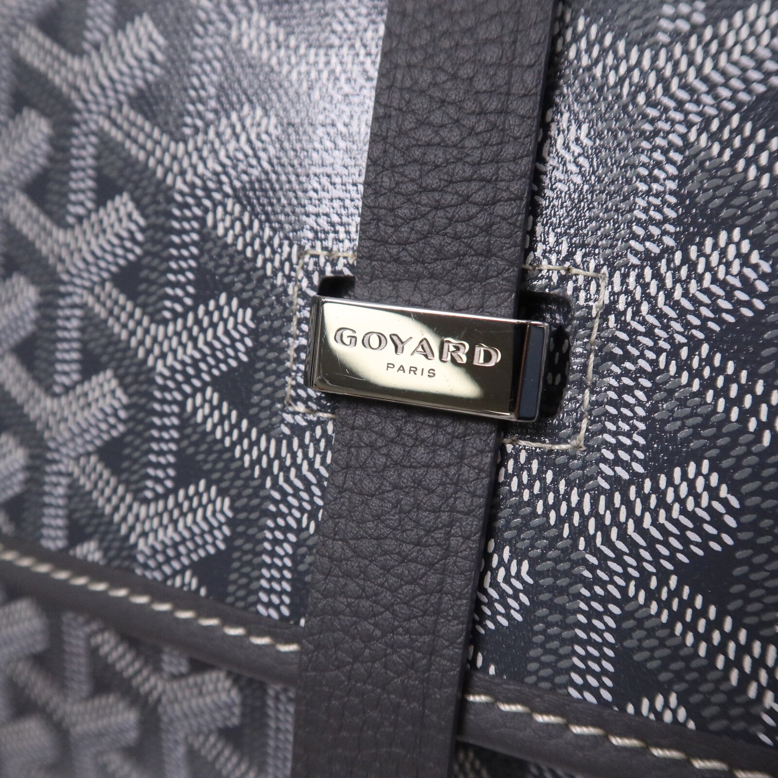 GOYARD 塗層帆布Belvedere MM銀扣肩背袋