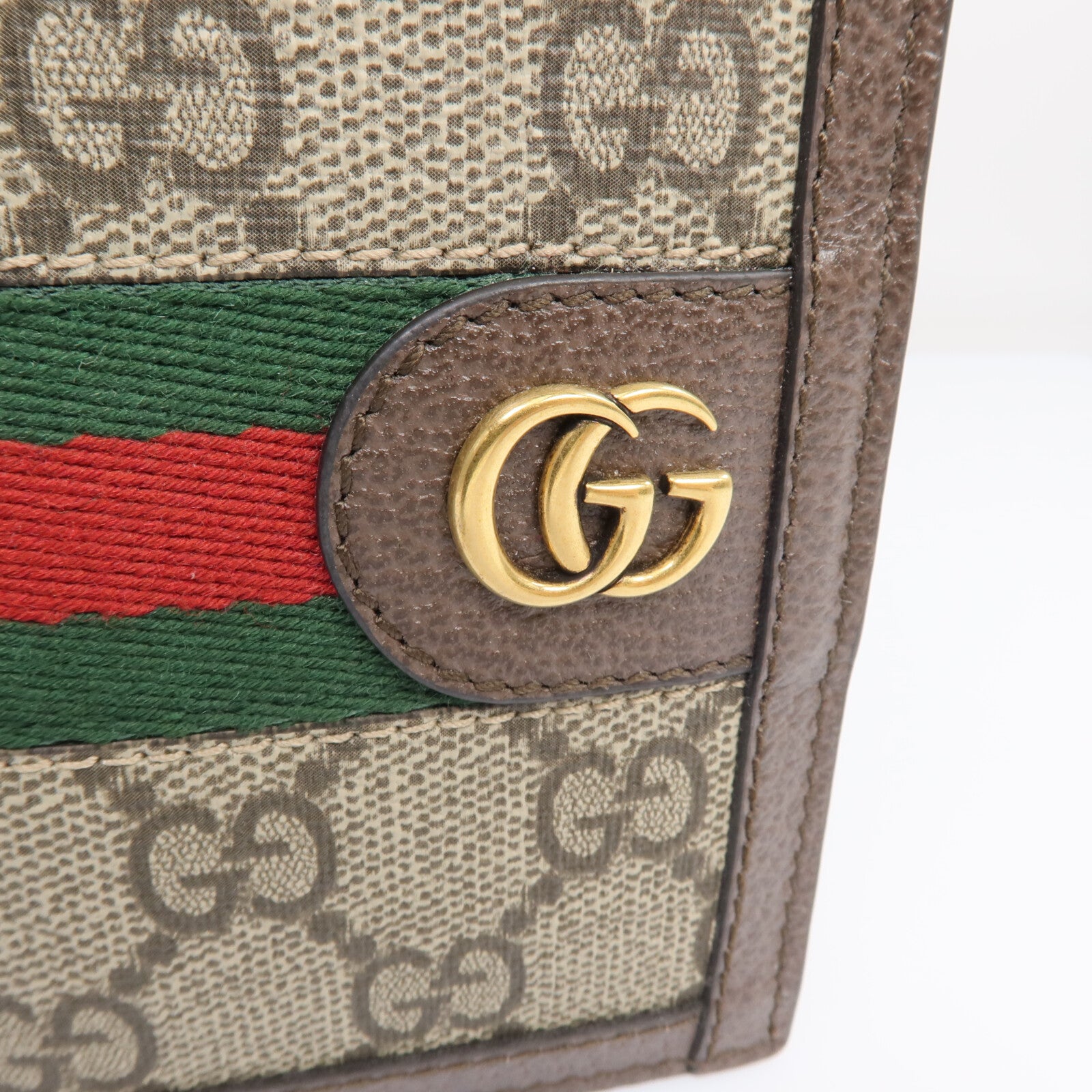 GUCCI 【激減優惠】塗層帆布Card Case金扣卡片套