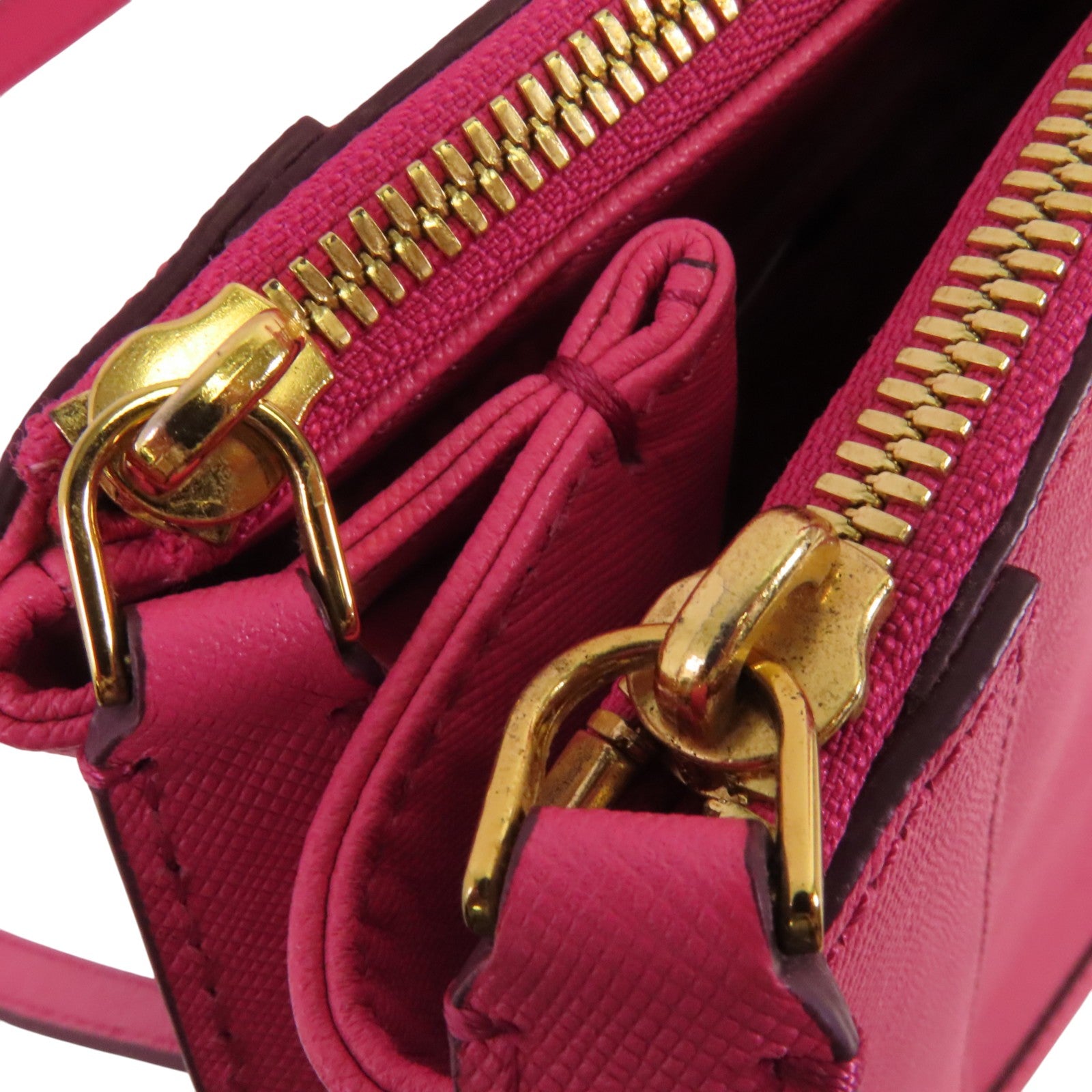 MCM 牛皮皮革2Way Shoulder Bag金扣手挽肩背兩用袋