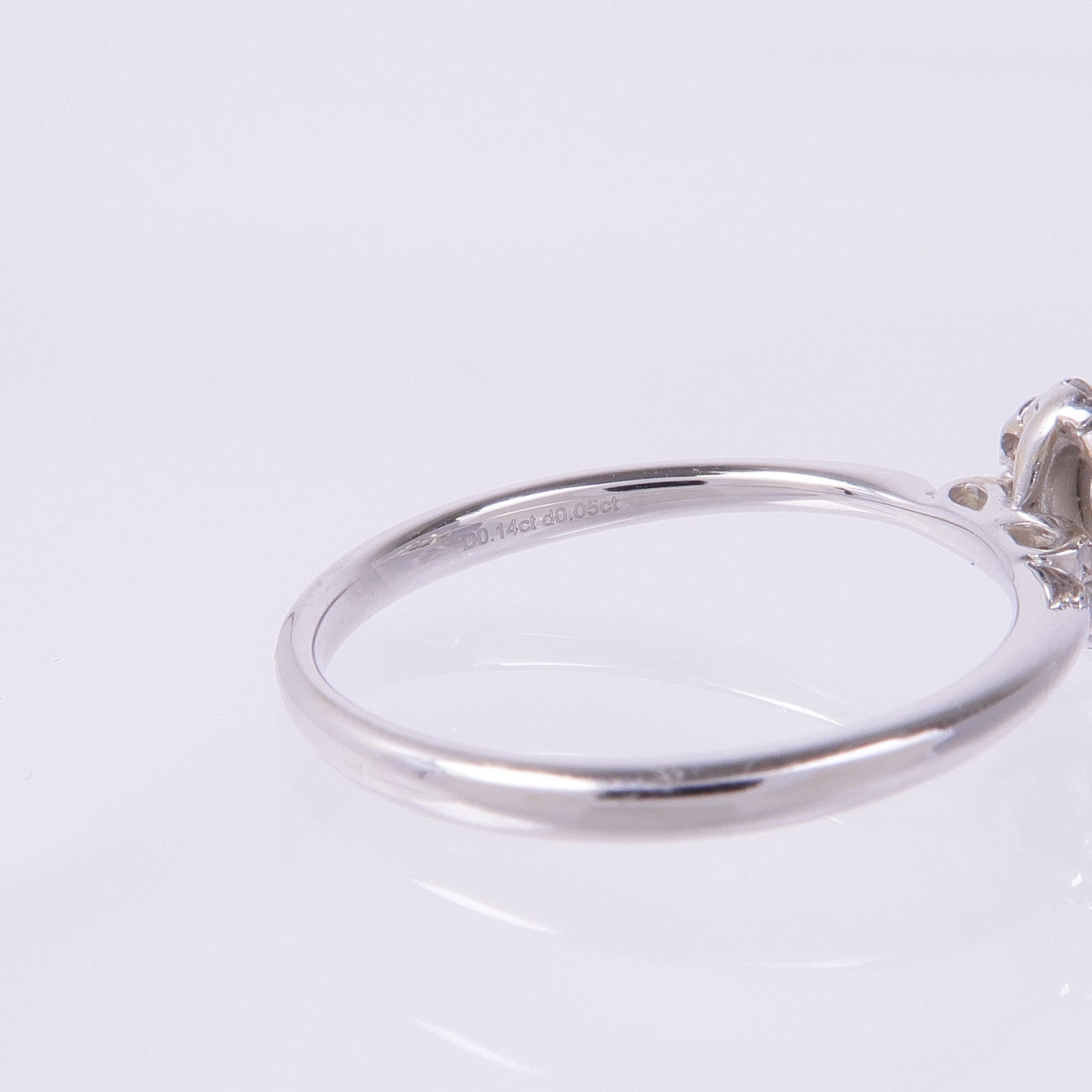 JEWELRY 【激減優惠】18K白金Diamond Ring鑽石戒指US#5.25