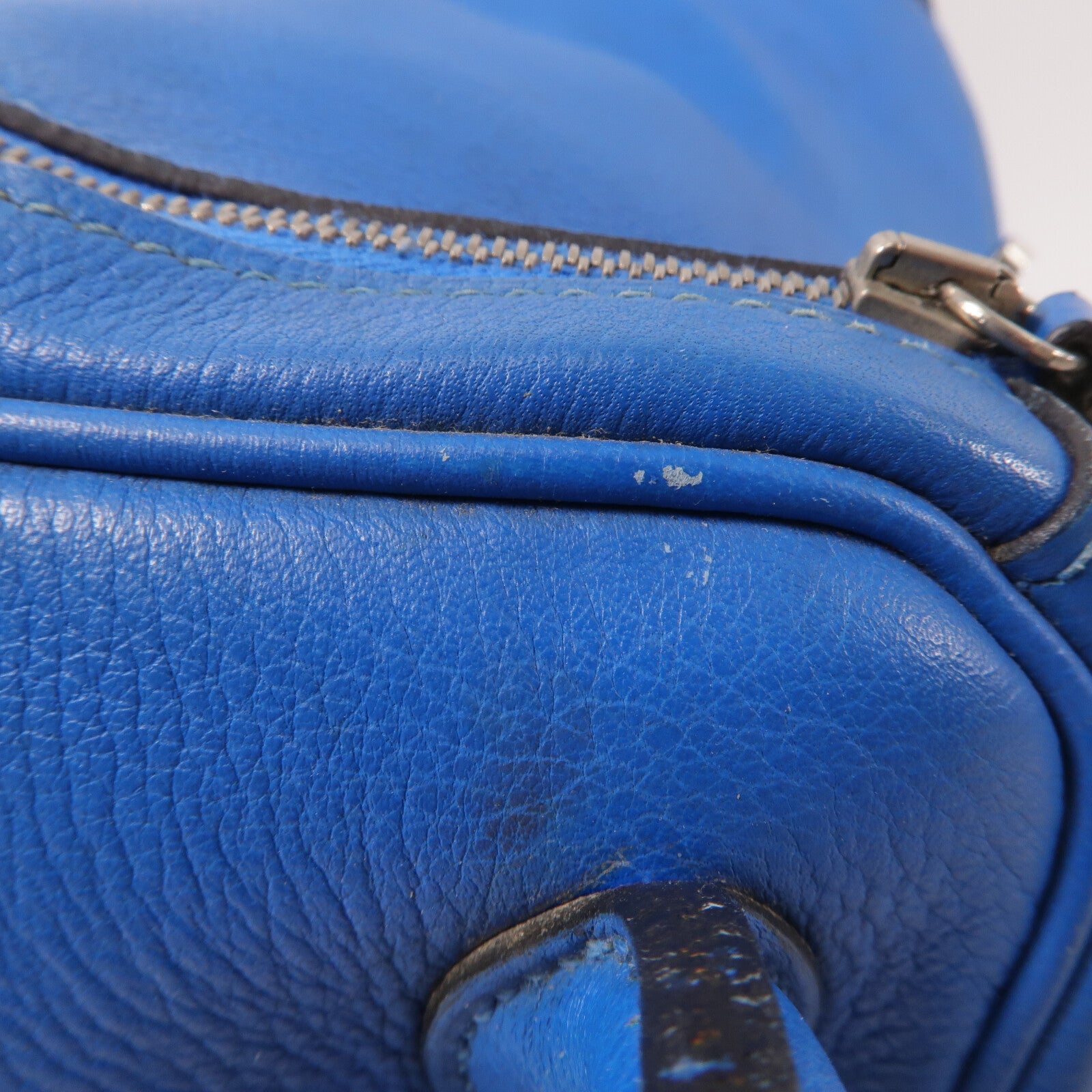 HERMES Evercolor皮革Lindy 26手挽肩背兩用袋Blue Hydra