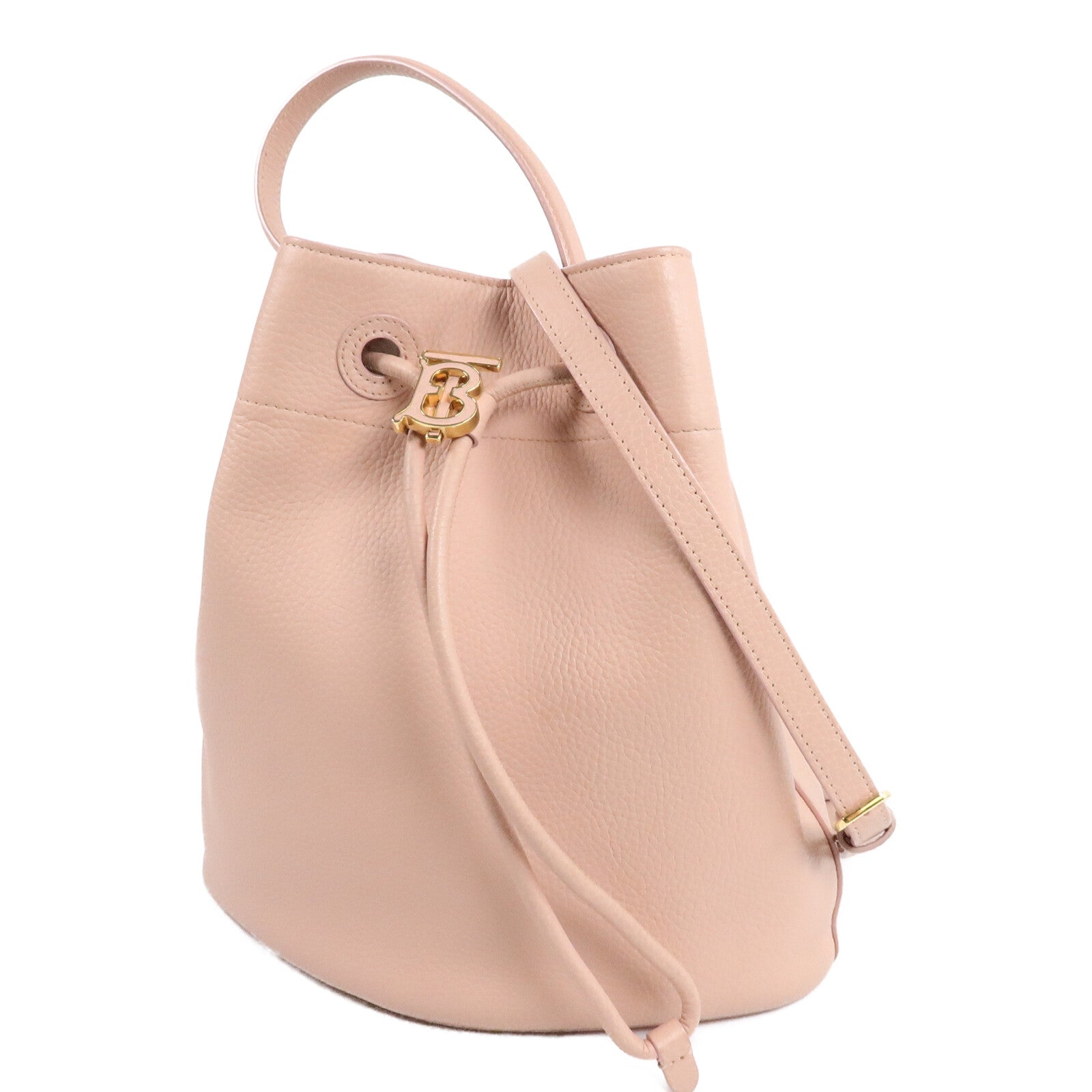 BURBERRY 牛皮皮革Drawstring Bucket Bag手挽肩背兩用袋