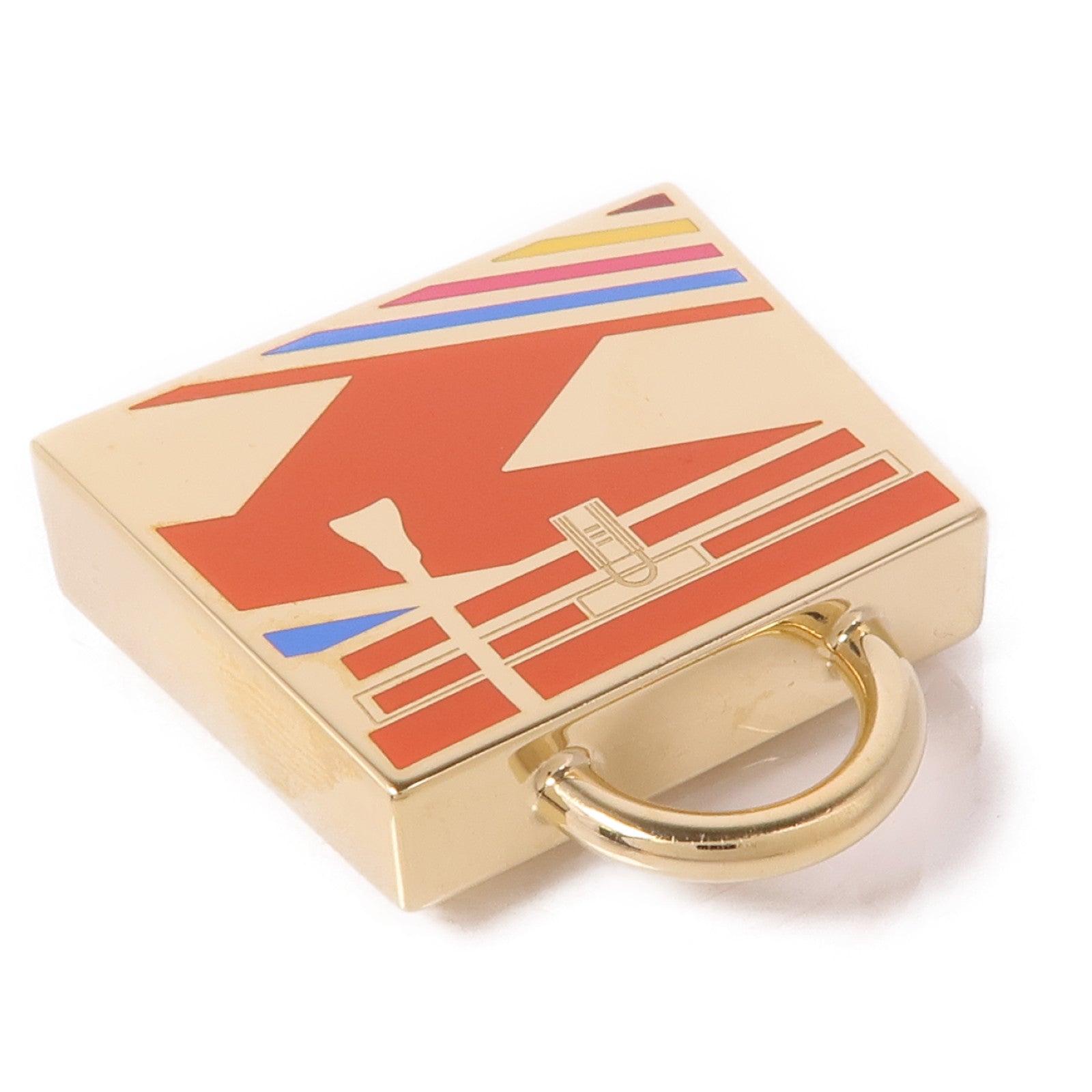 HERMES 金屬Curiosite Kelly Laque掛飾