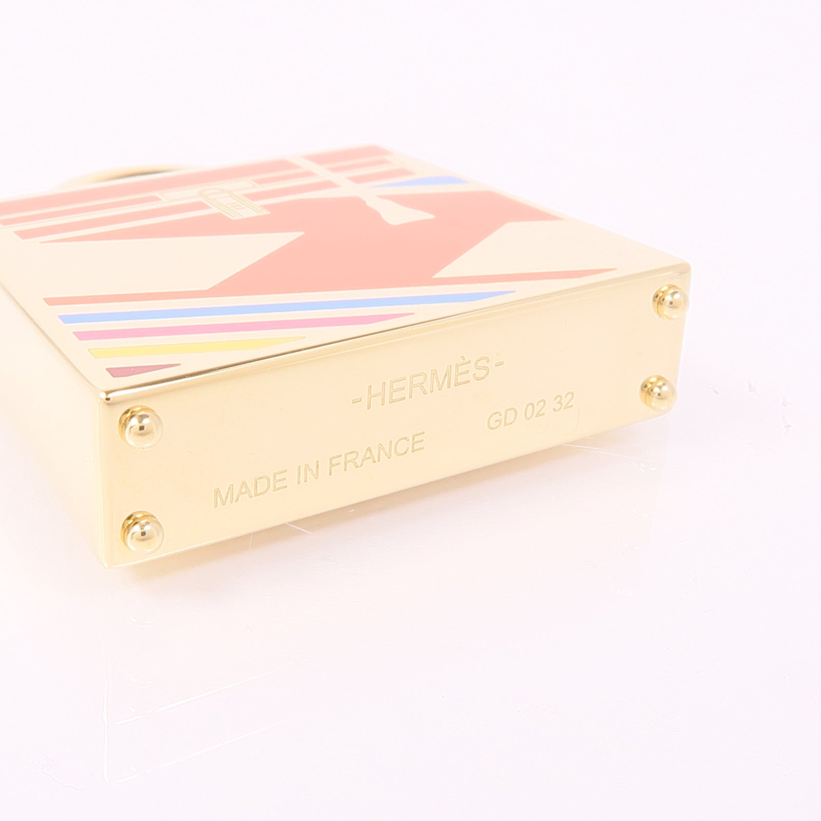 HERMES 金屬Curiosite Kelly Laque掛飾