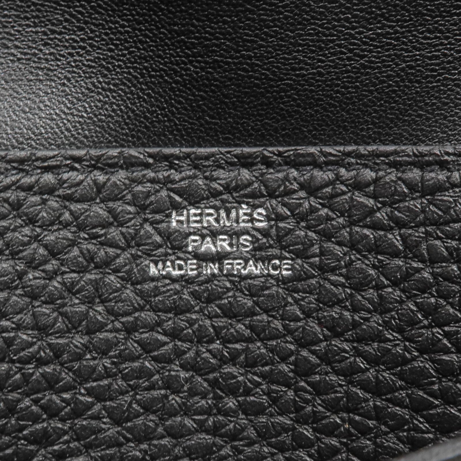 HERMES Togo皮革Dogon GM長錢包Noir