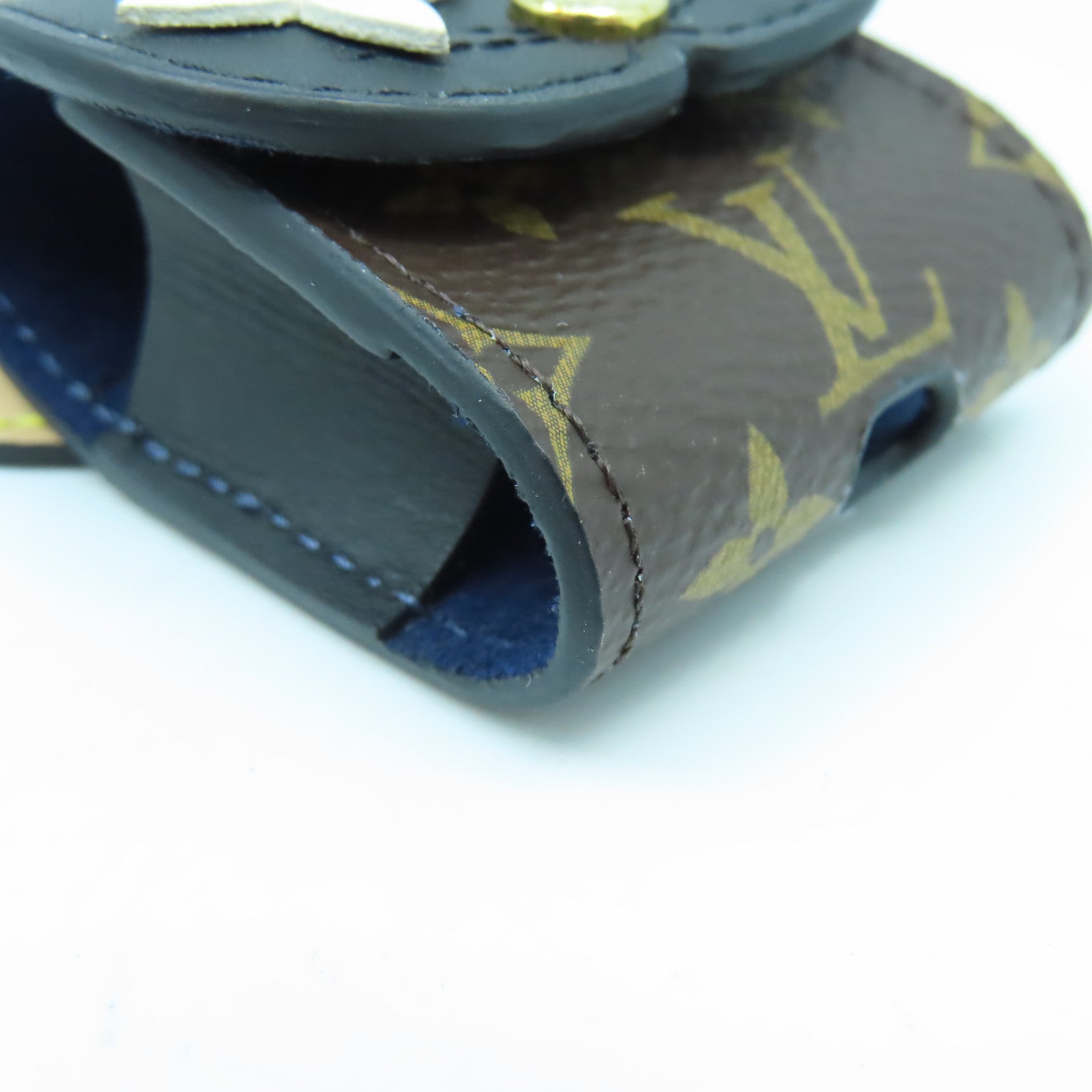 LOUIS VUITTON 【激減優惠】Monogram Earphone Case金扣耳機套啡色