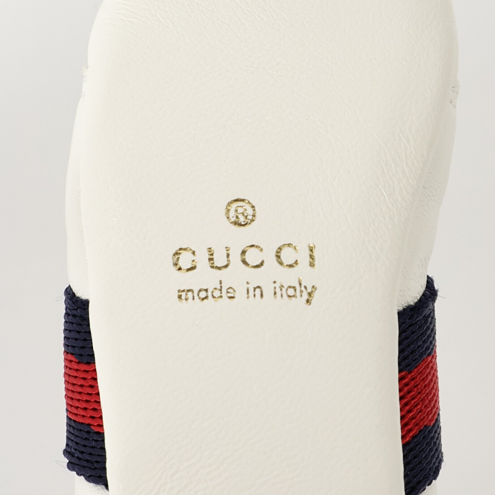 GUCCI 牛皮皮革Ace Sneaker Keyring Charm鎖匙扣