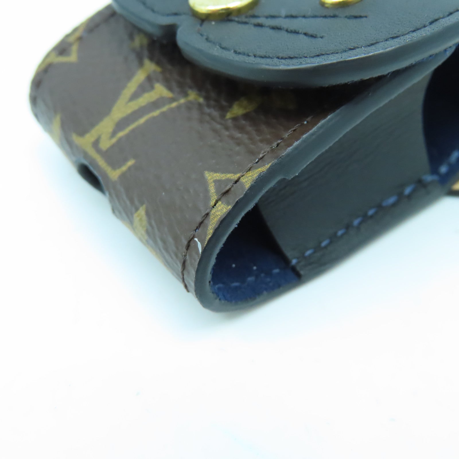 LOUIS VUITTON 【激減優惠】Monogram Earphone Case金扣耳機套啡色
