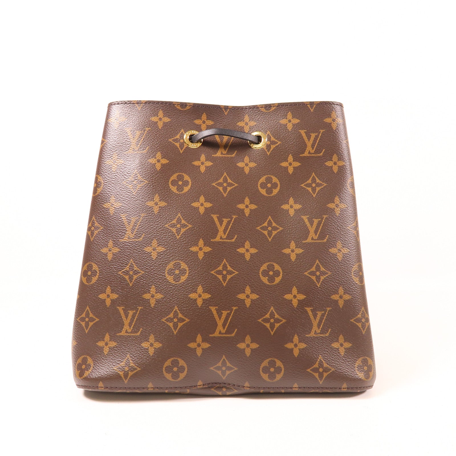 LOUIS VUITTON Monogram Neo Noe MM金扣肩背袋棕色