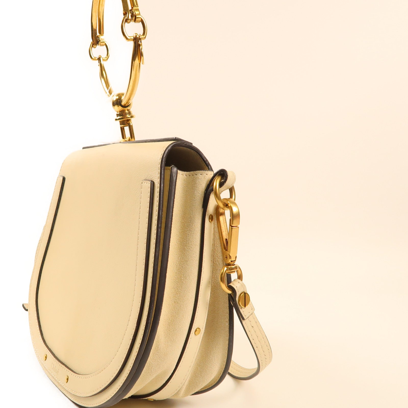 Chloe 牛皮皮革Nile Bag金扣手挽肩背兩用袋