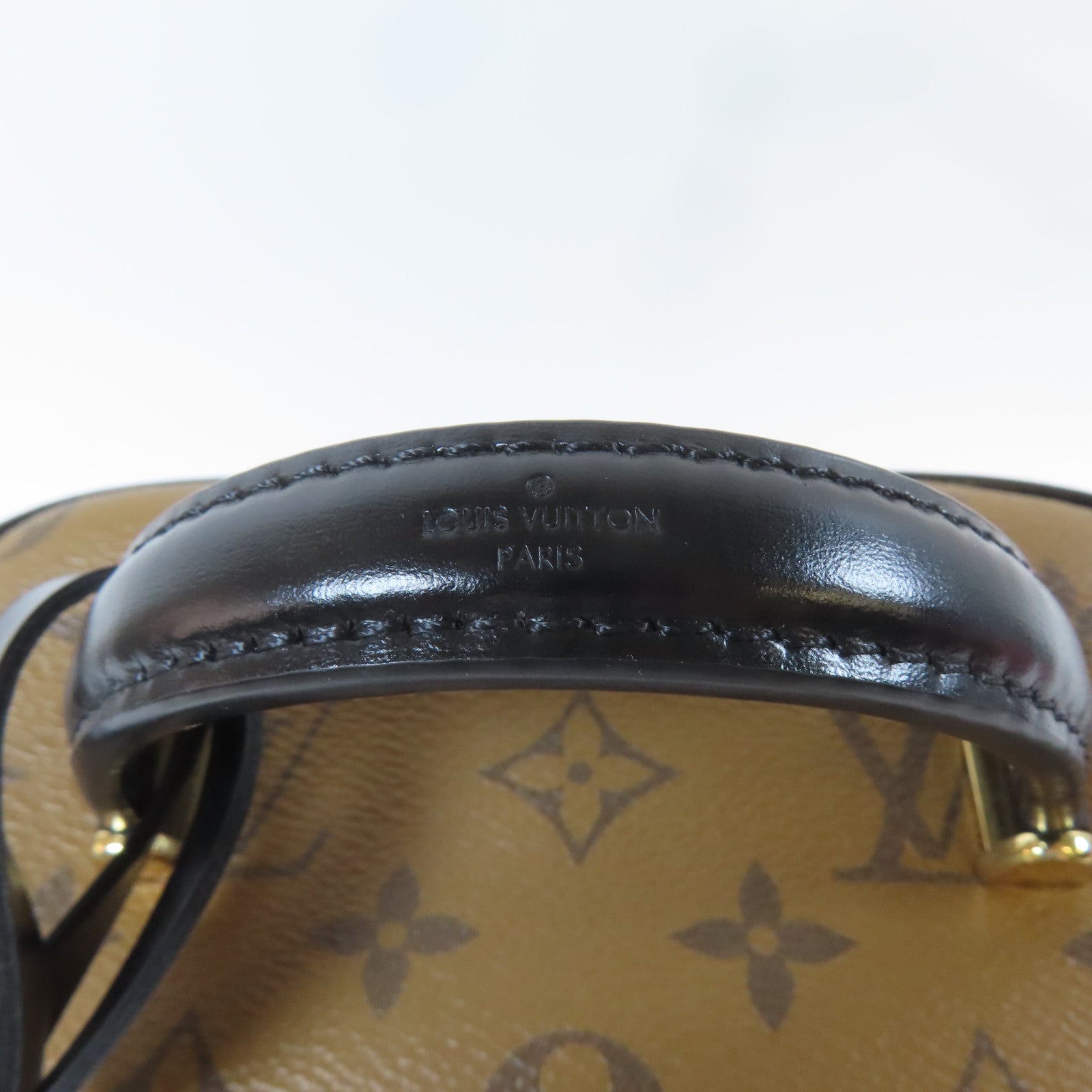 LOUIS VUITTON Monogram Vanity PM金扣鏈帶手挽肩背兩用袋啡色
