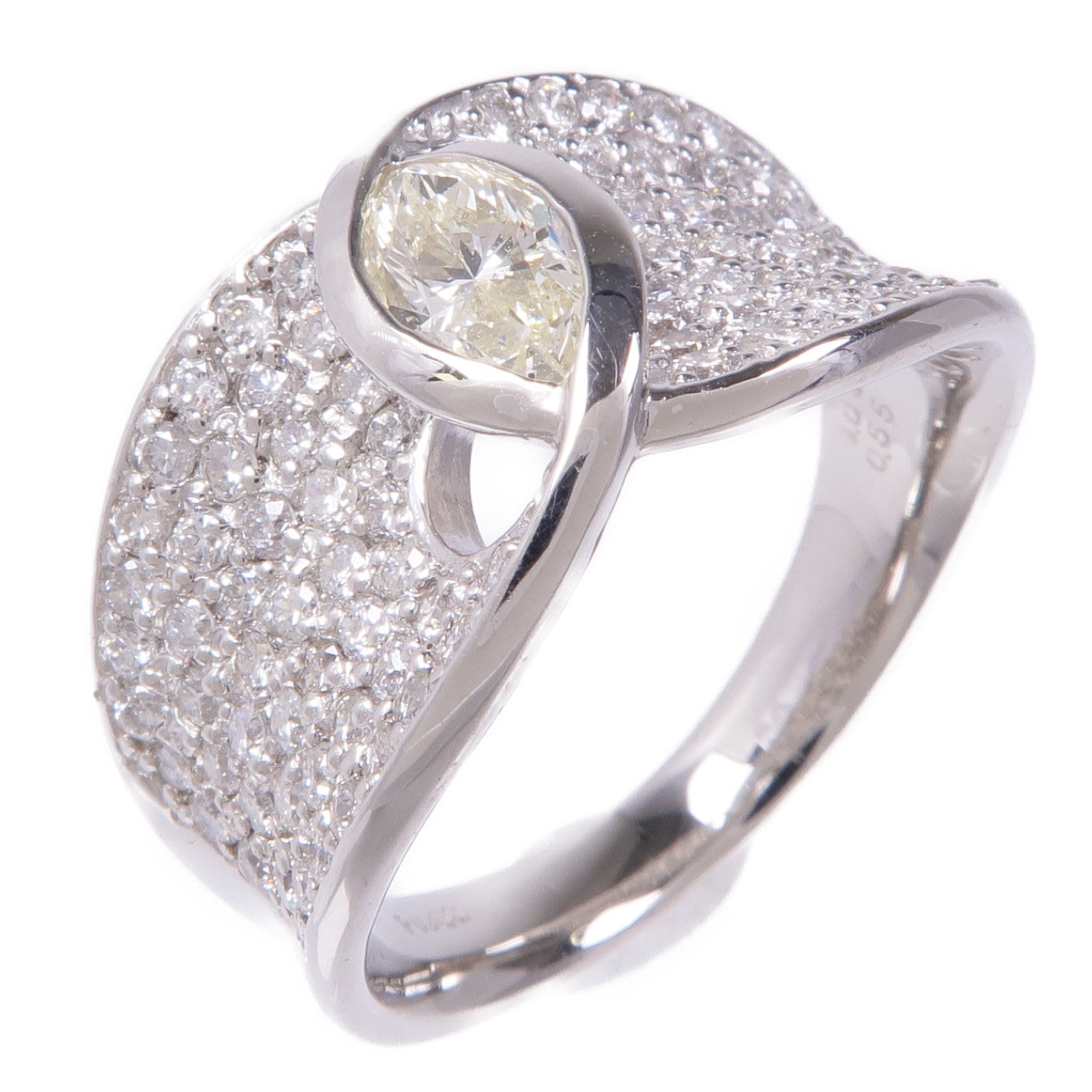 JEWELRY Diamond Ring PT900 Platinum US#5.75