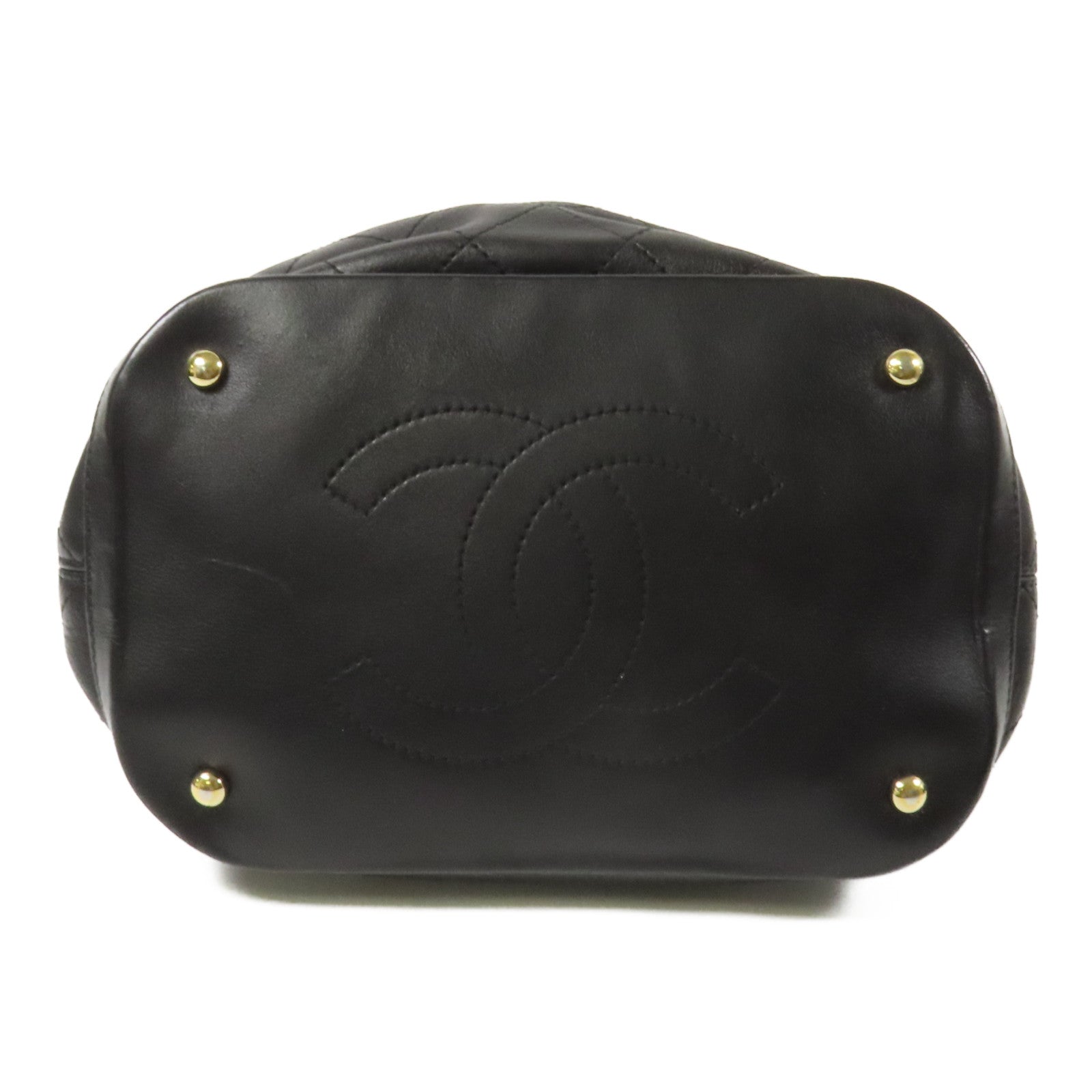 CHANEL 牛皮皮革Shoulder Bag金扣鏈帶肩背袋