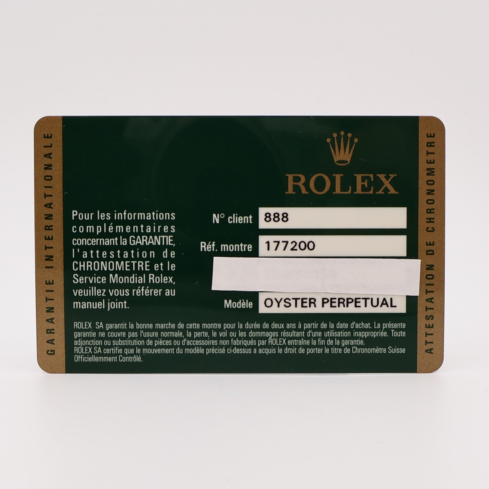ROLEX Oyster Perpetual 177220