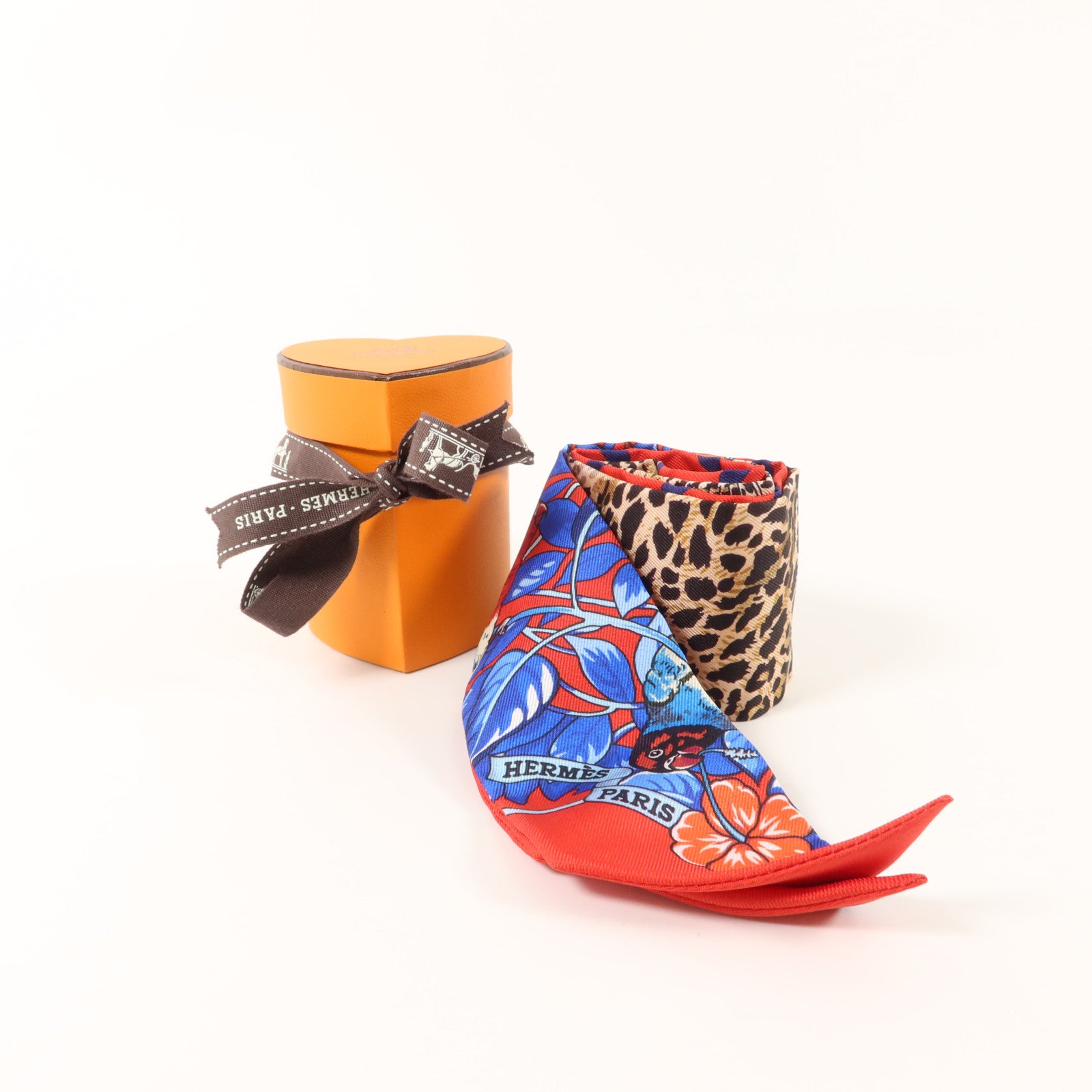 HERMES 絲質Jungle Love Love Twilly絲巾