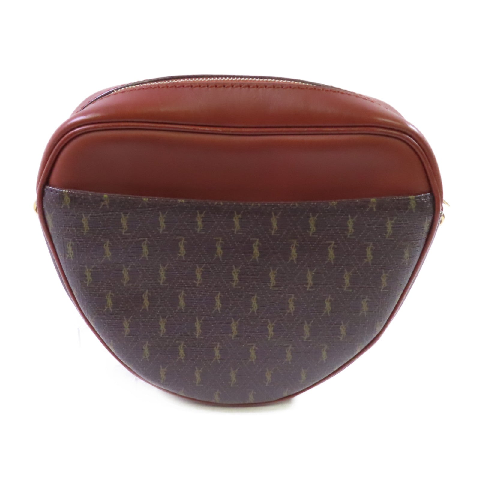 SAINT LAURENT 【激減優惠】牛皮皮革 Le Monogram Coeur Shoulder Bag金扣肩背袋啡色