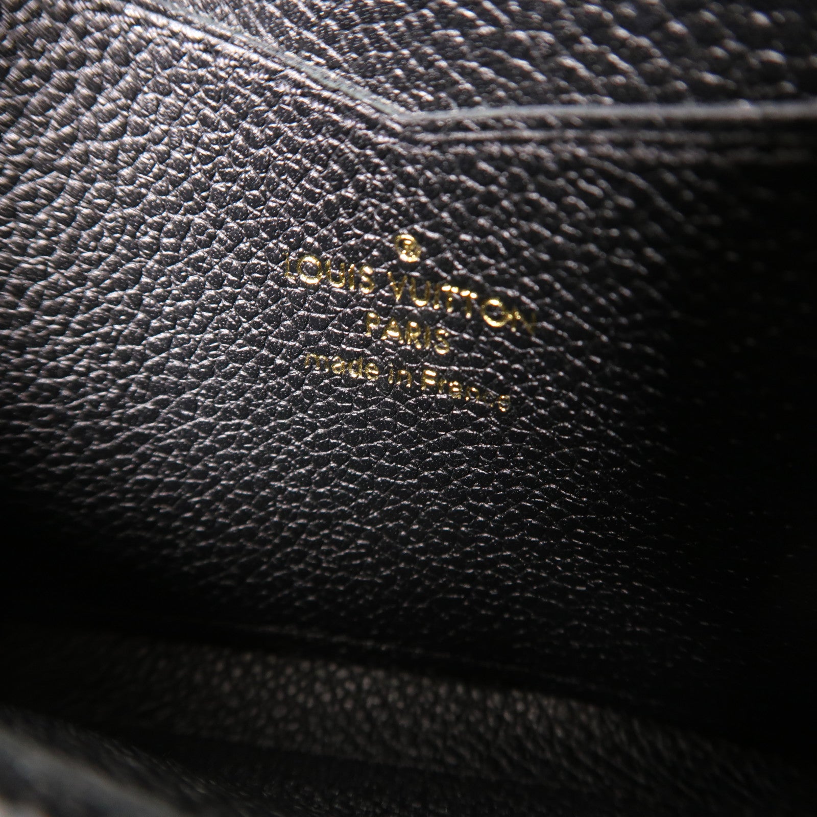 LOUIS VUITTON Monogram Empreinte Zippy Coin Purse金扣零錢包黑色
