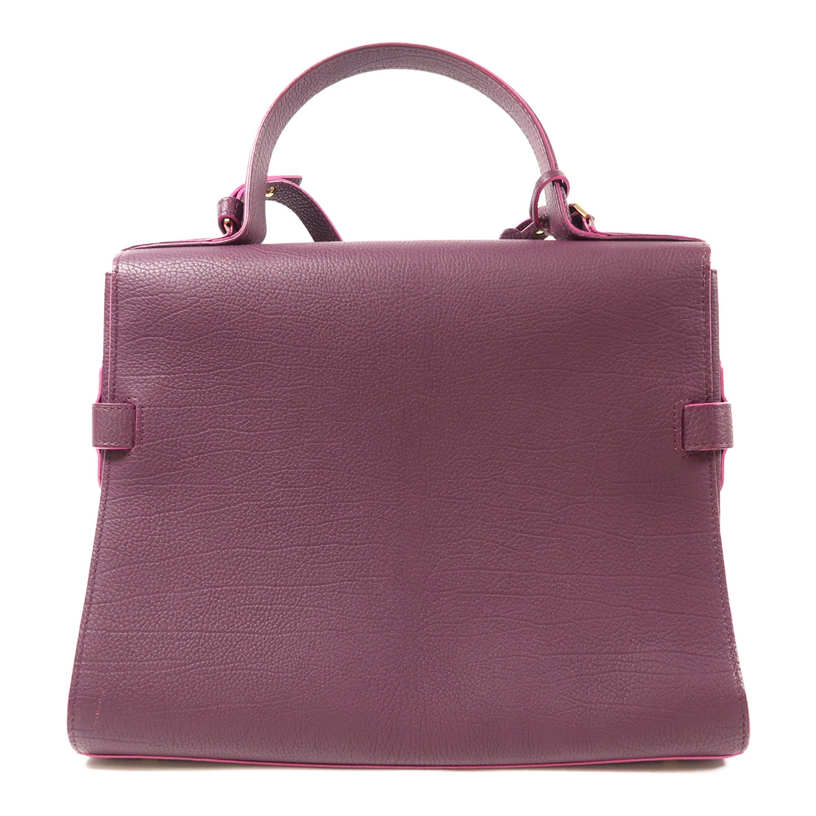 Delvaux 牛皮皮革Tempete MM金扣手挽肩背兩用袋