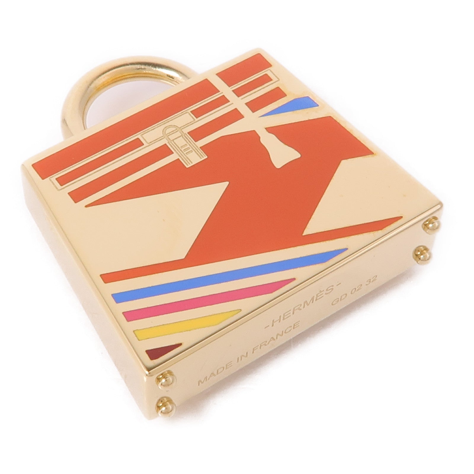 HERMES 金屬Curiosite Kelly Laque掛飾