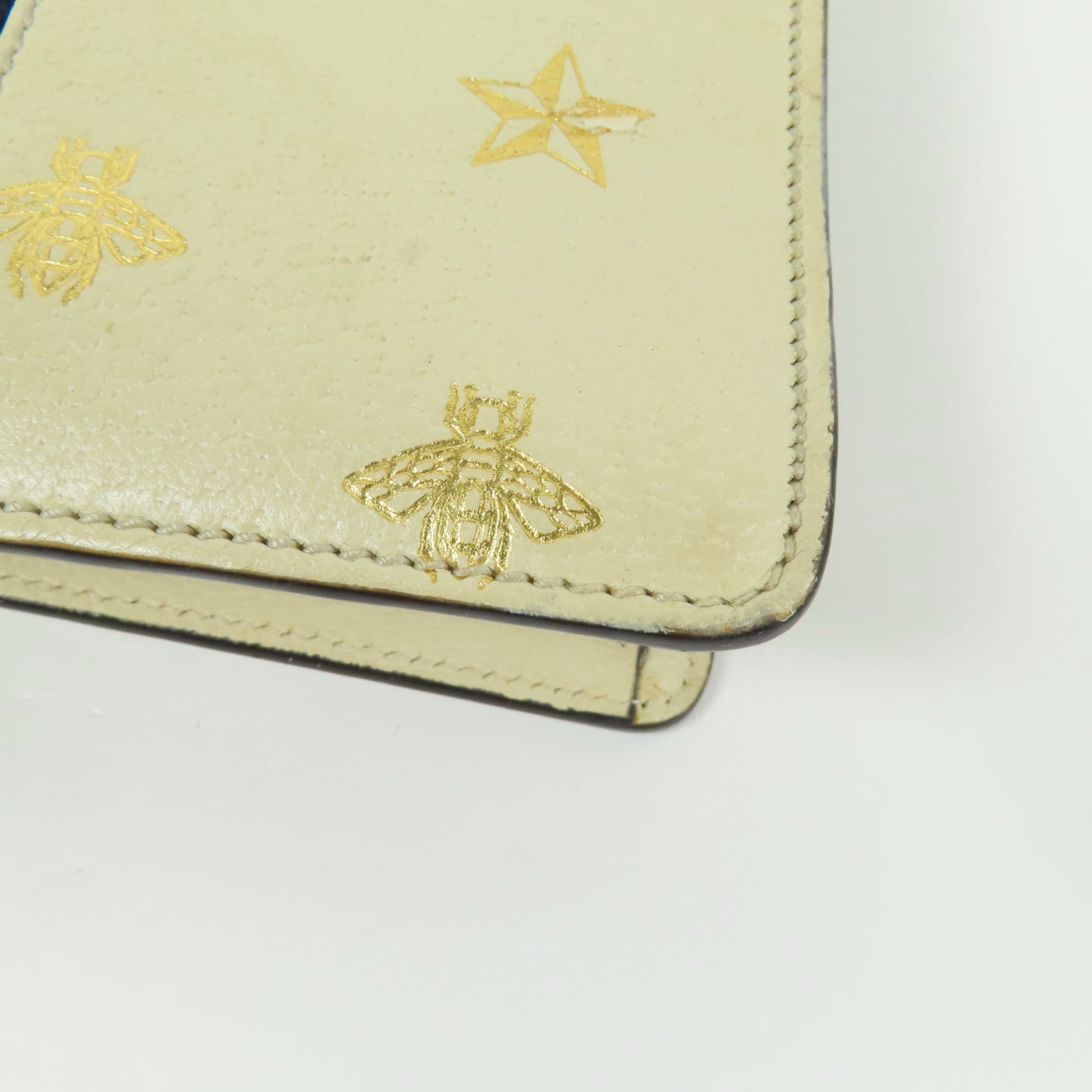 GUCCI 牛皮皮革Bee Star Sylvie金扣肩背袋