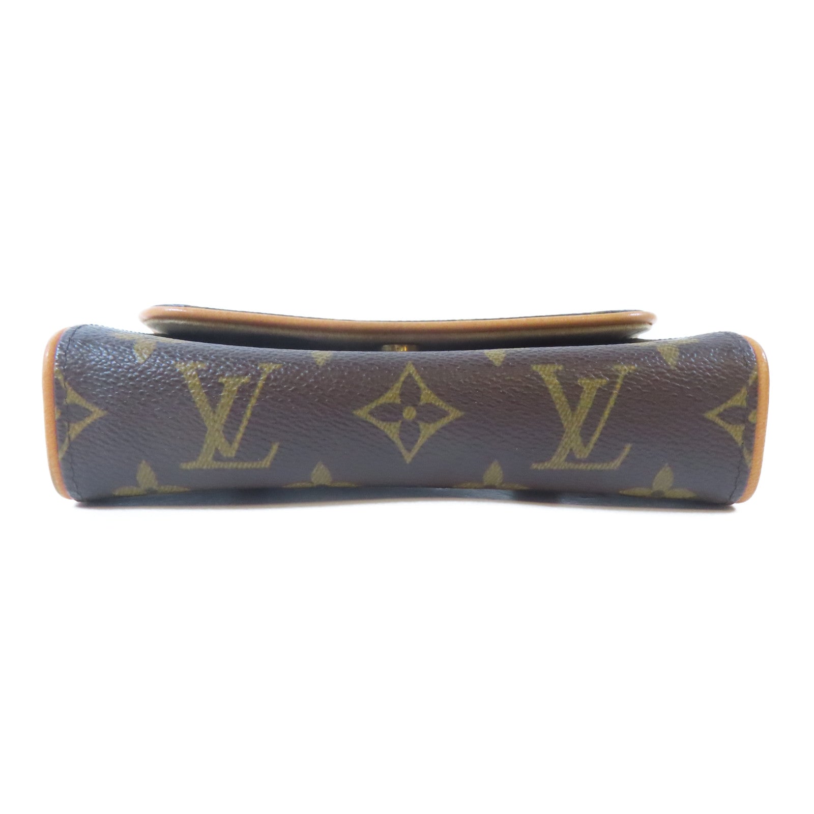 LOUIS VUITTON Monogram Pochette Florentine金扣腰包啡色