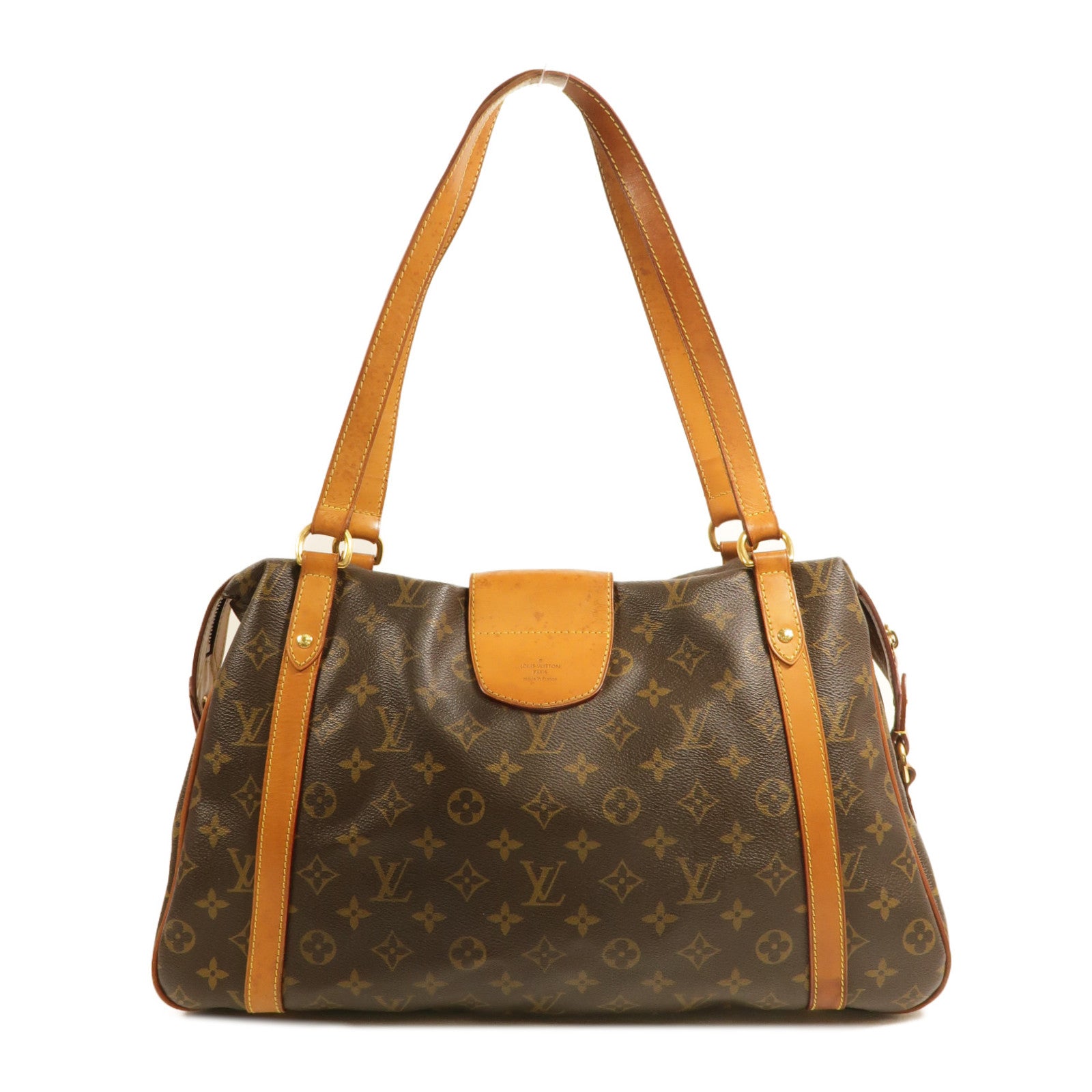 LOUIS VUITTON Monogram Stresa PM肩背袋棕色
