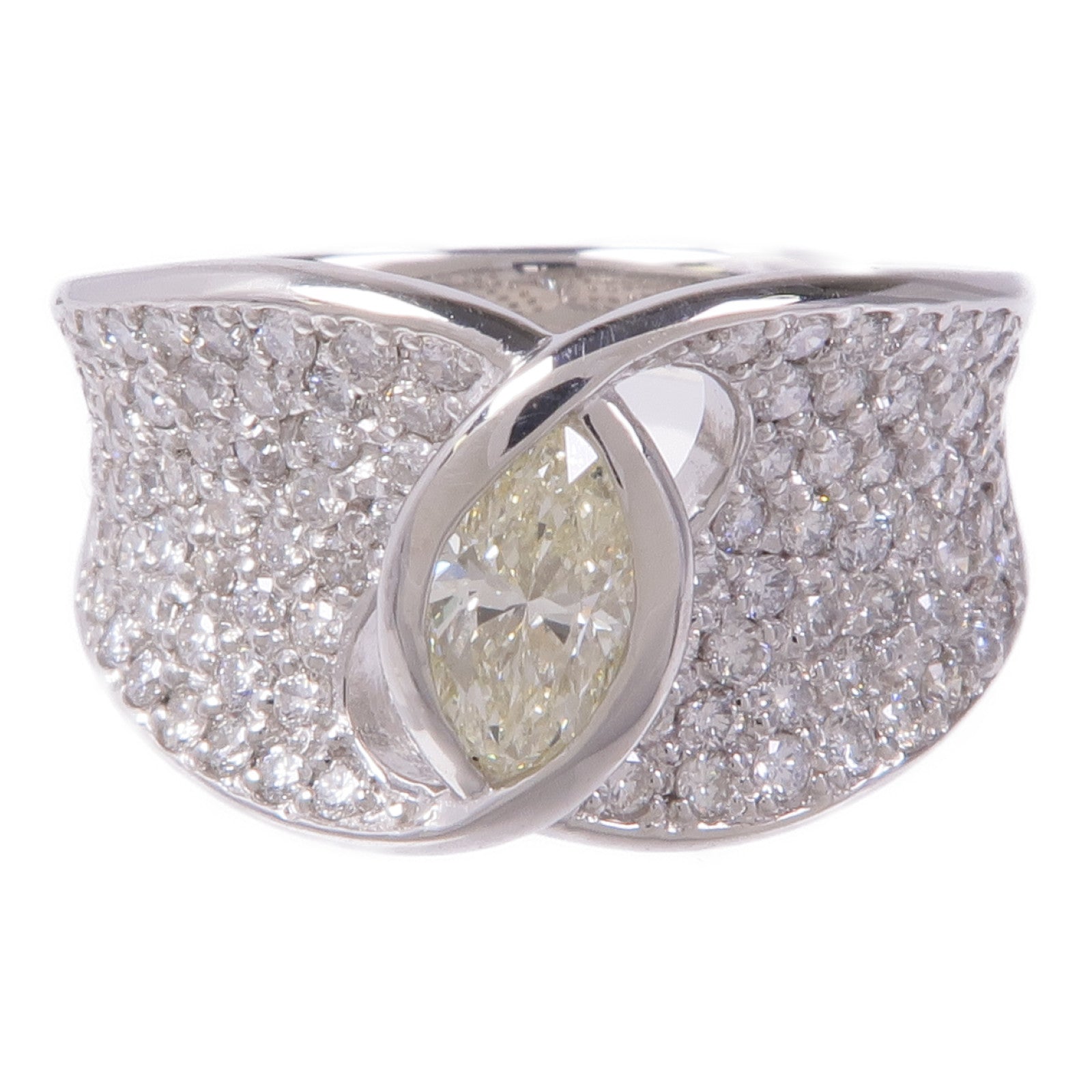 JEWELRY Diamond Ring PT900 Platinum US#5.75