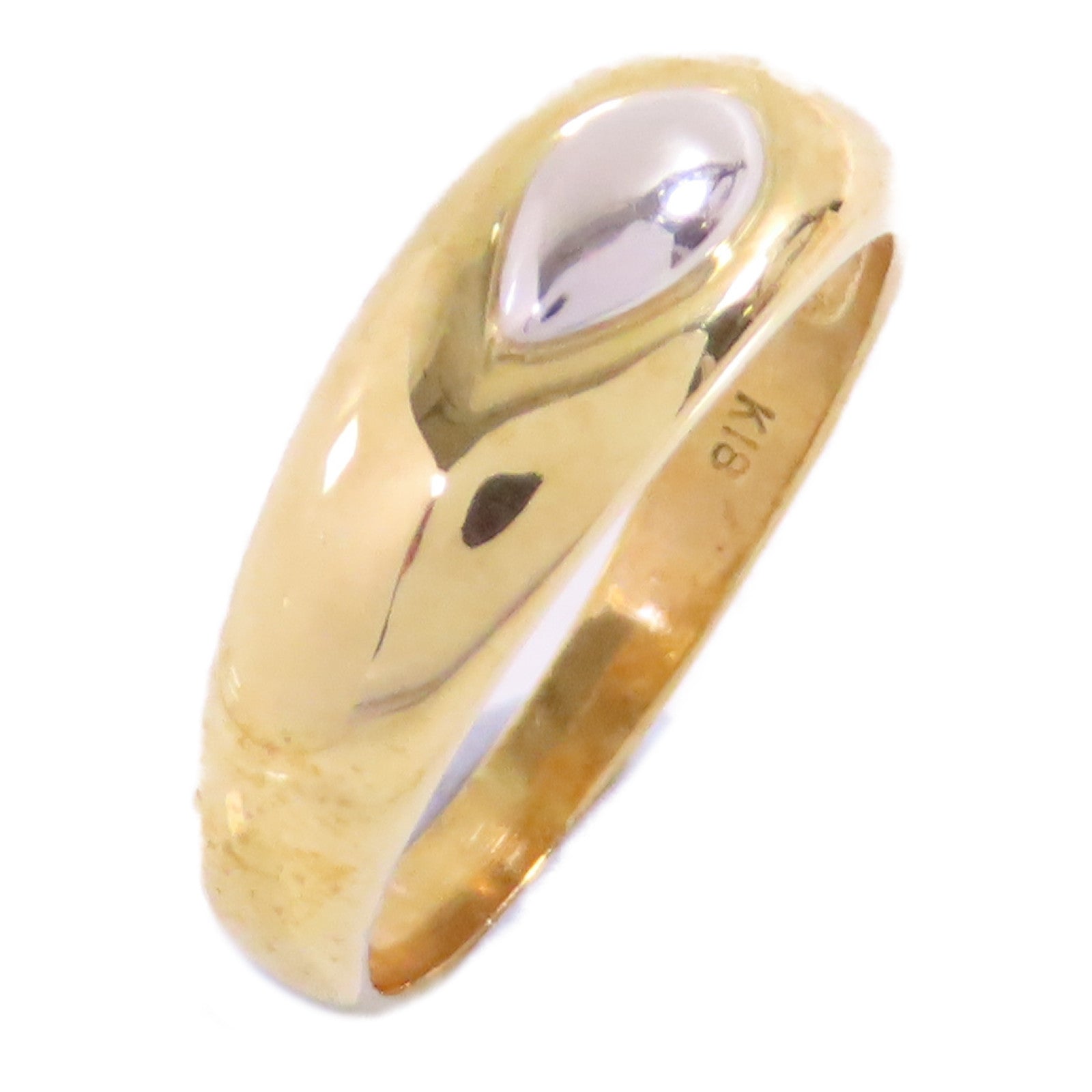 JEWELRY 18K黃金/PT900鉑金Gold Ring戒指US#4.75