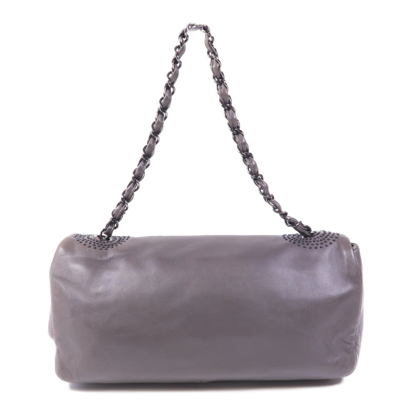 CHANEL 羊皮皮革Vintage Chain Shoulder鏈帶肩背袋